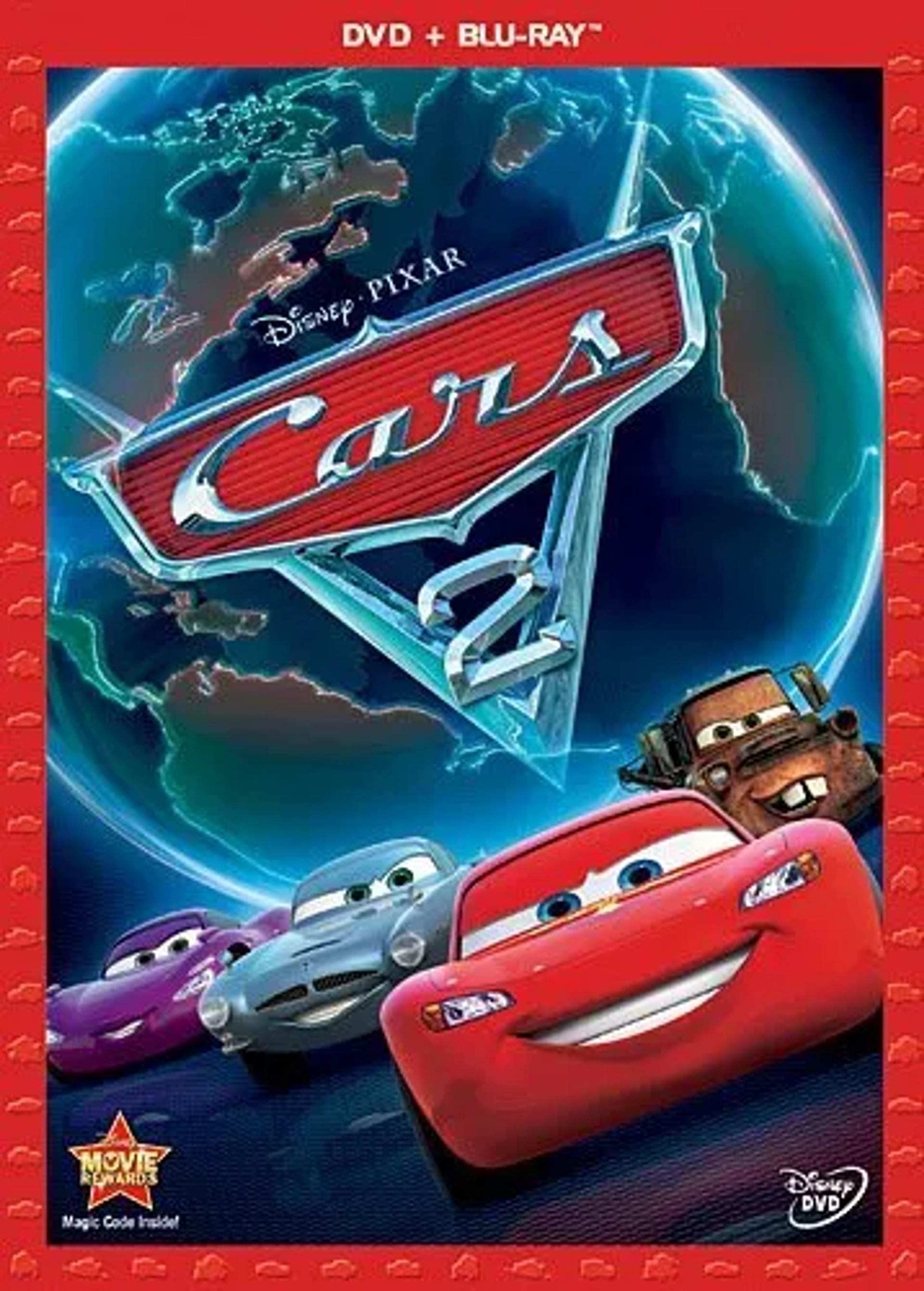 Michael Caine, Owen Wilson, Emily Mortimer, and Larry the Cable Guy in Cars 2 (2011)