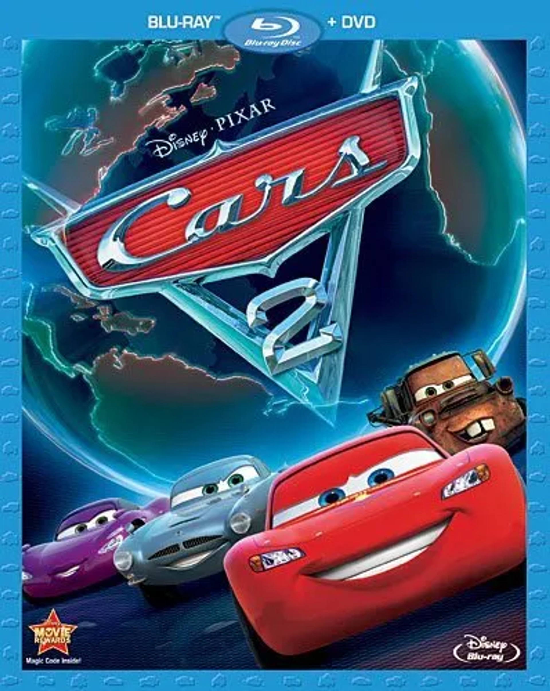 Michael Caine, Owen Wilson, Emily Mortimer, and Larry the Cable Guy in Cars 2 (2011)