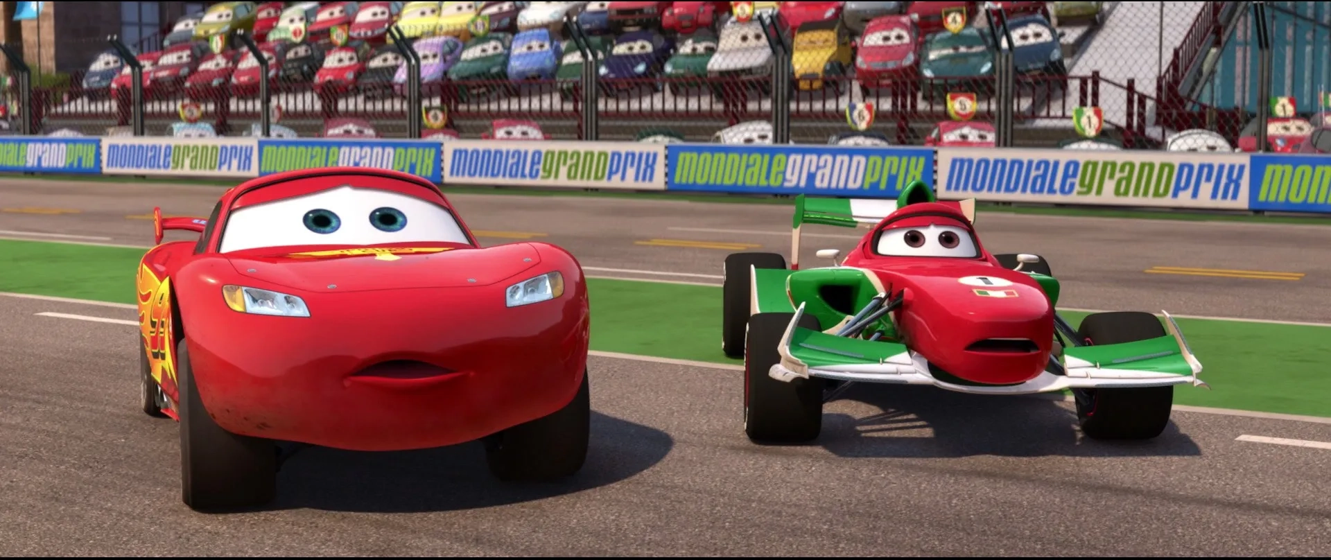 John Turturro and Owen Wilson in Cars 2 (2011)