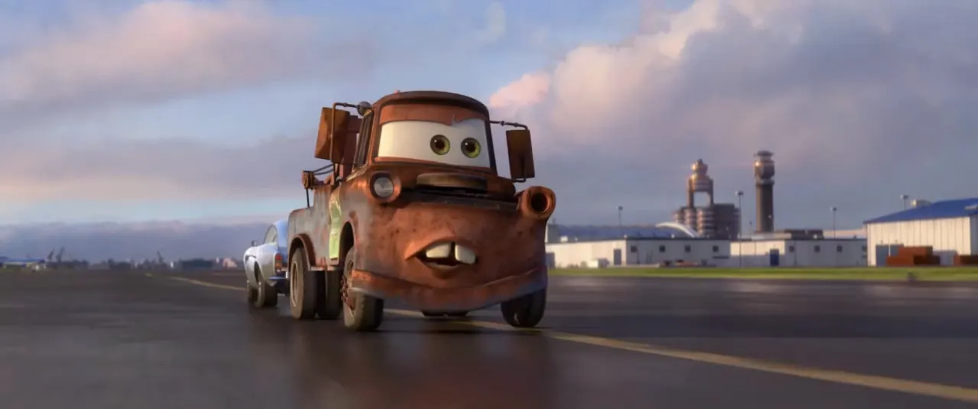 Michael Caine and Larry the Cable Guy in Cars 2 (2011)