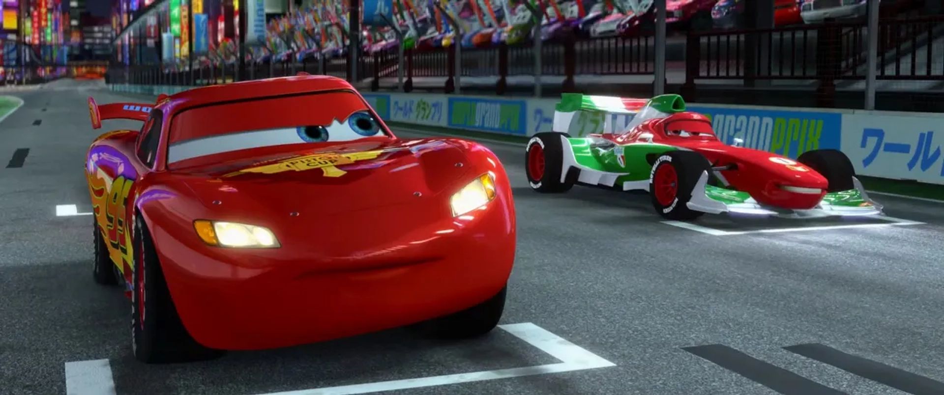 John Turturro and Owen Wilson in Cars 2 (2011)