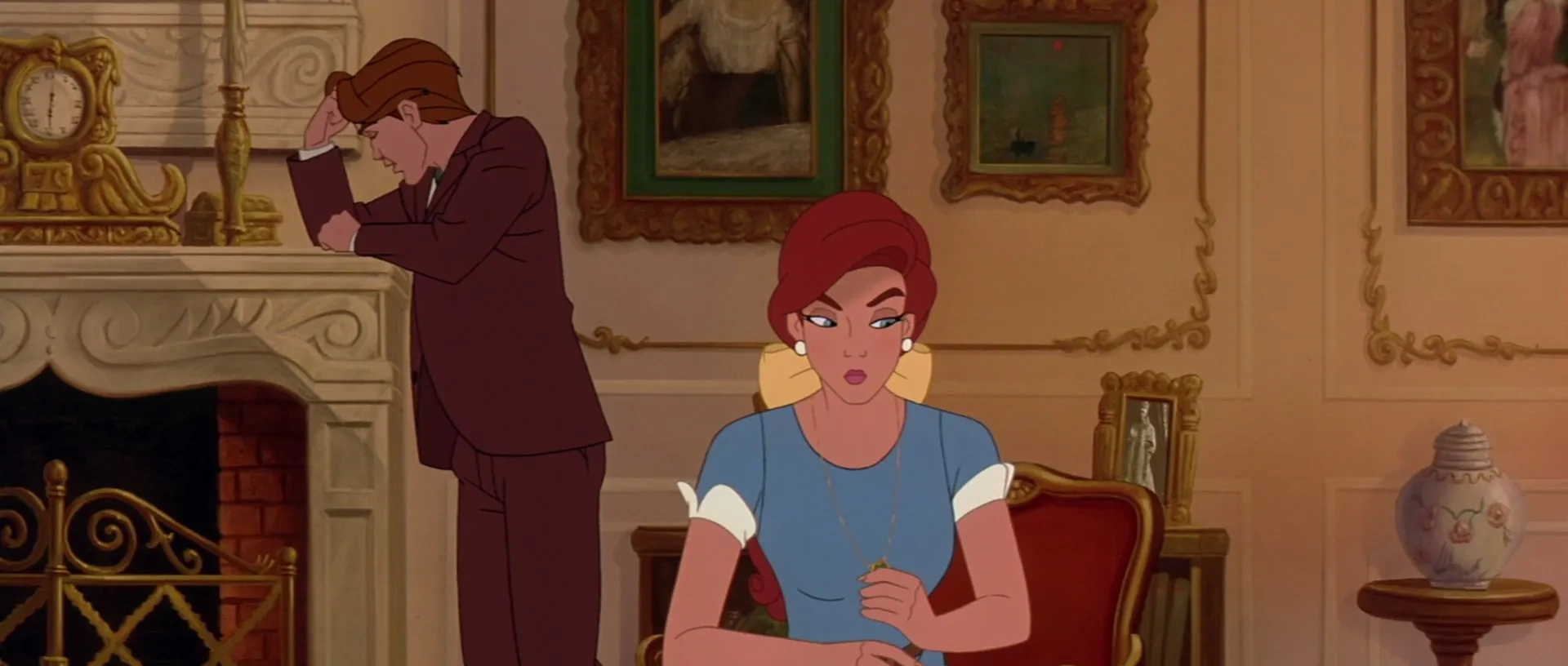 John Cusack and Meg Ryan in Anastasia (1997)