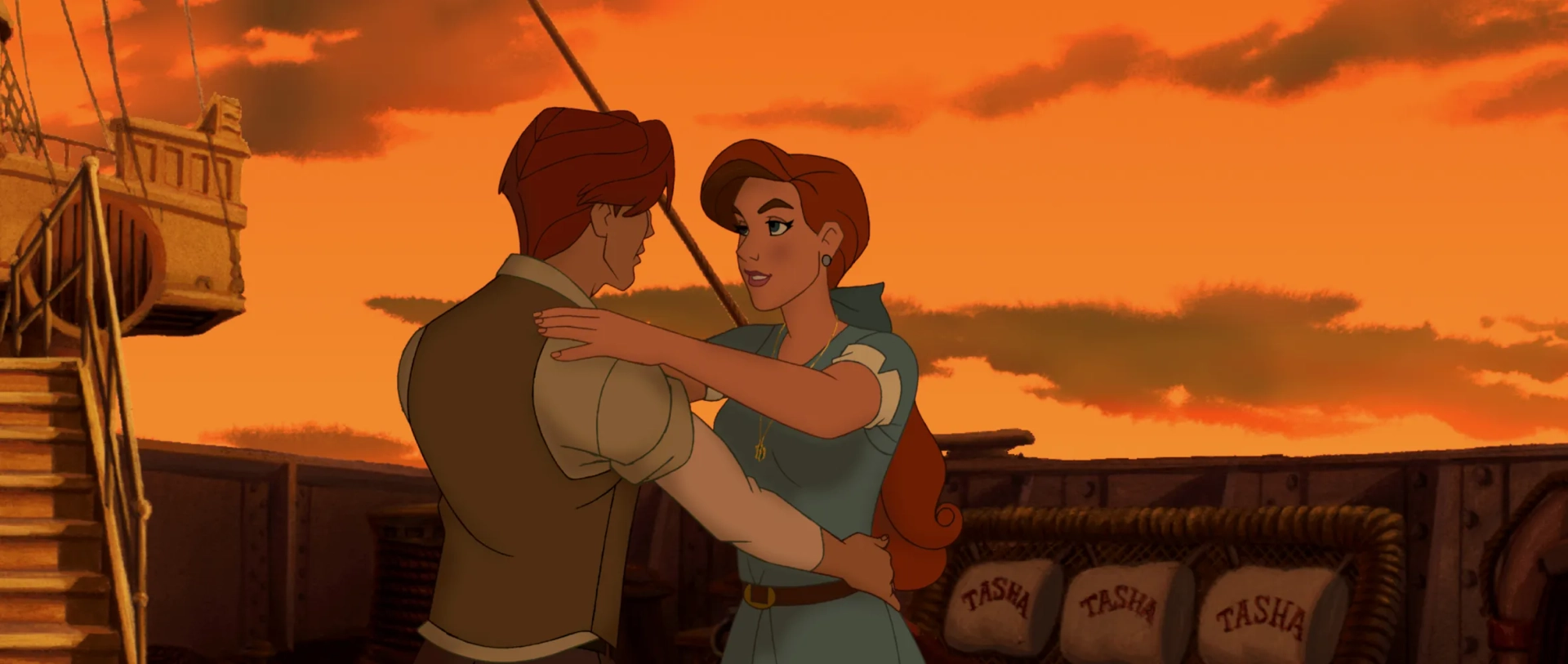 John Cusack and Meg Ryan in Anastasia (1997)