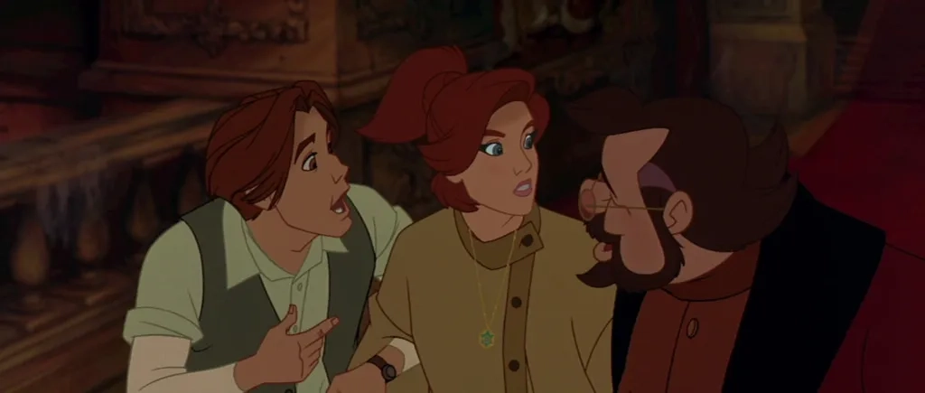 John Cusack, Meg Ryan, and Kelsey Grammer in Anastasia (1997)