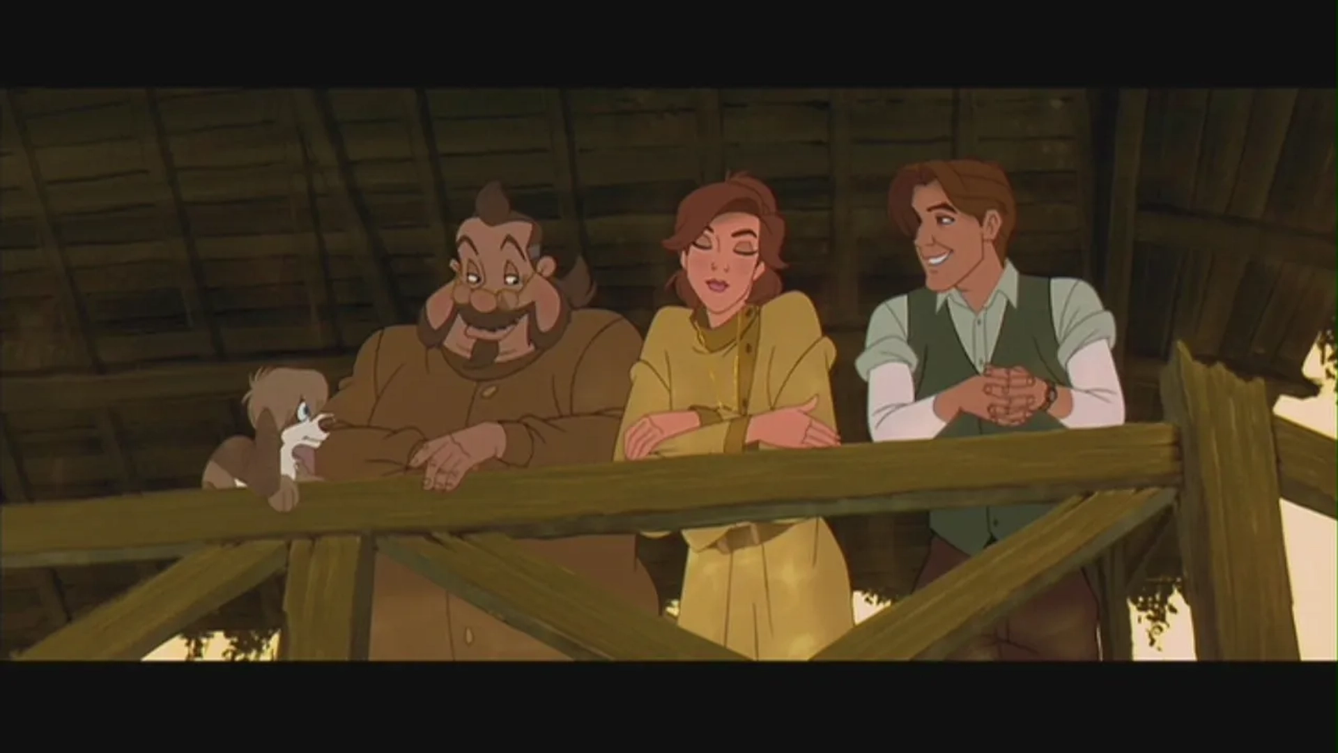 John Cusack, Meg Ryan, and Kelsey Grammer in Anastasia (1997)