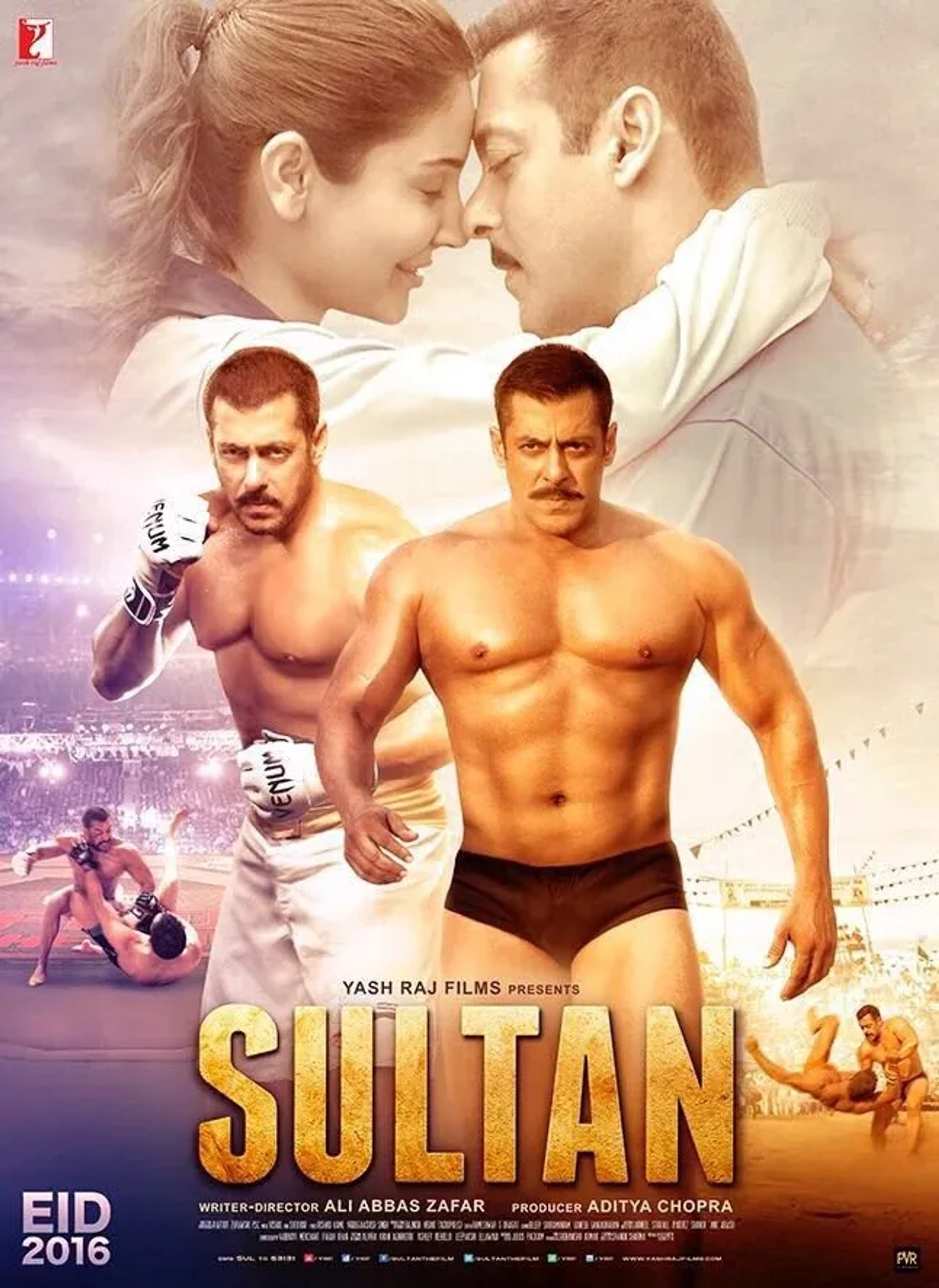 Salman Khan and Anushka Sharma in Sultan (2016)