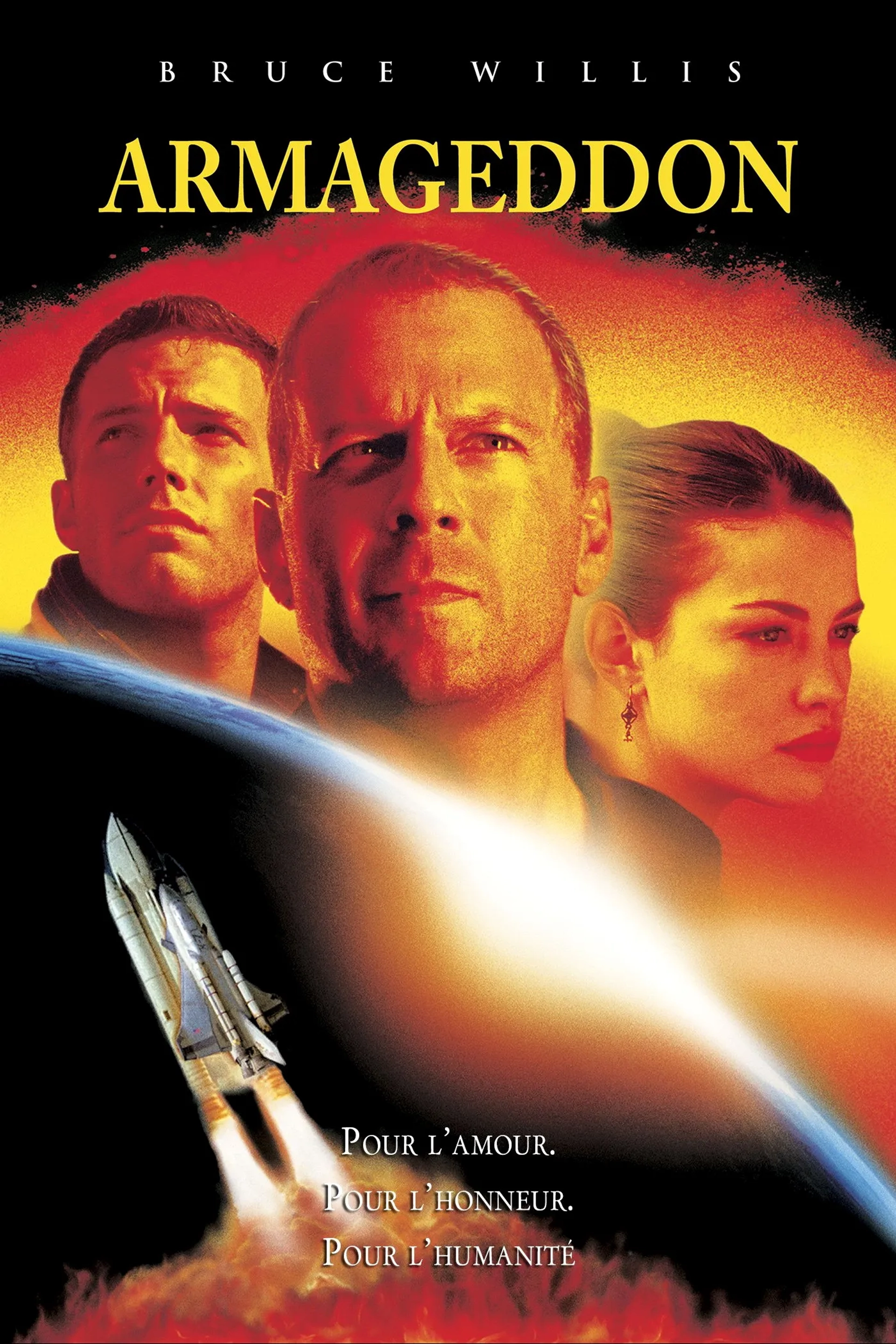 Liv Tyler, Bruce Willis, and Ben Affleck in Armageddon (1998)