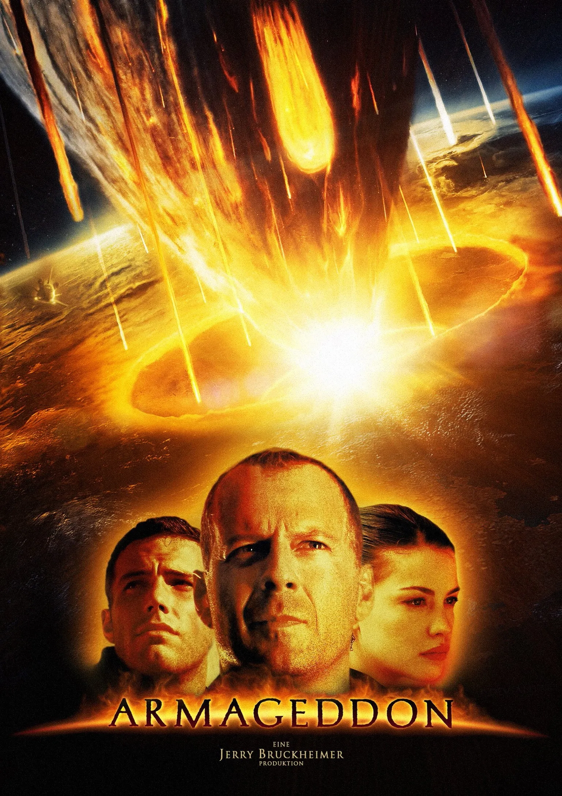 Liv Tyler, Bruce Willis, and Ben Affleck in Armageddon (1998)