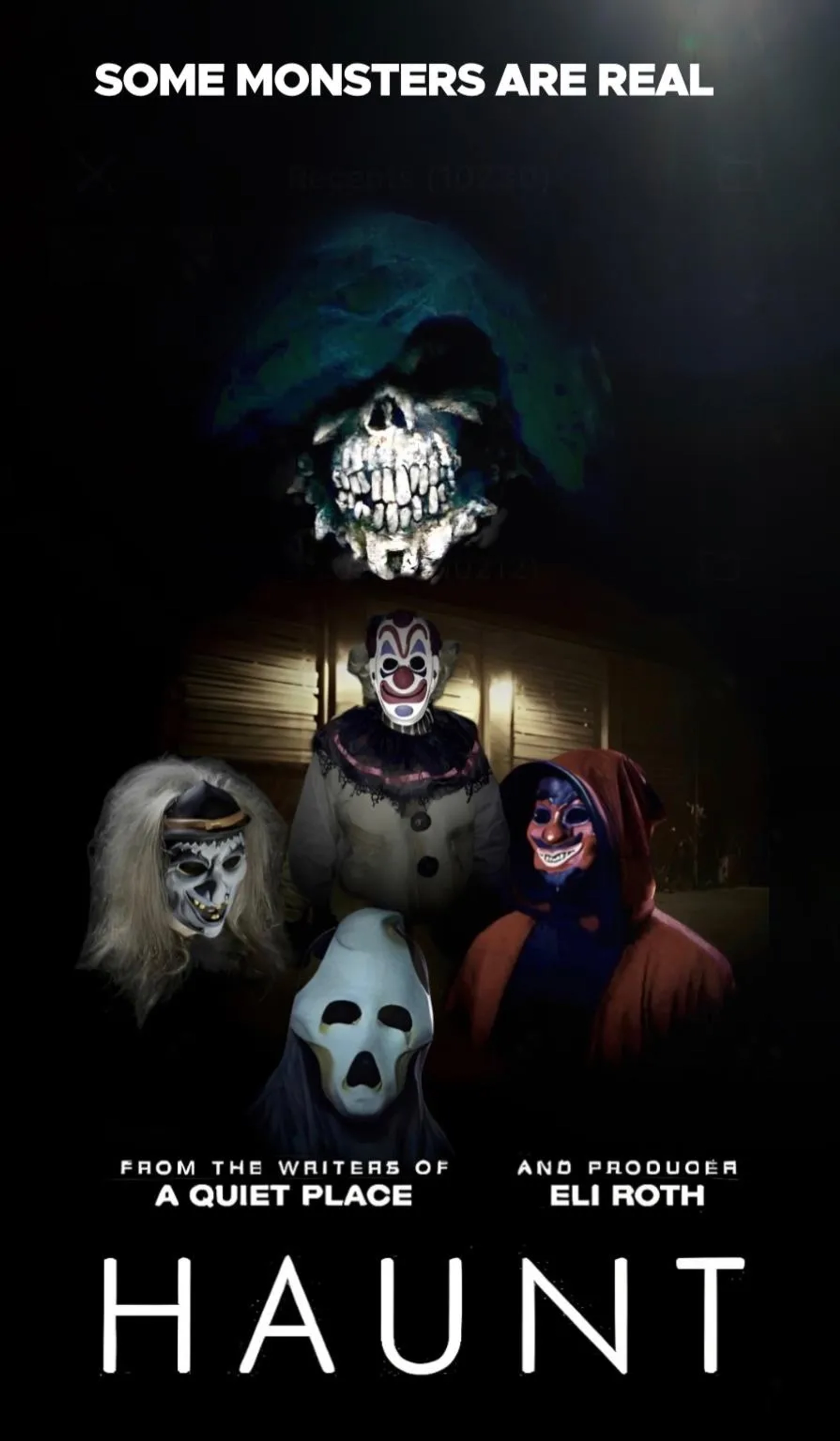 Damian Maffei, Justin Marxen, Terri Partyka, and Chaney Morrow in Haunt (2019)