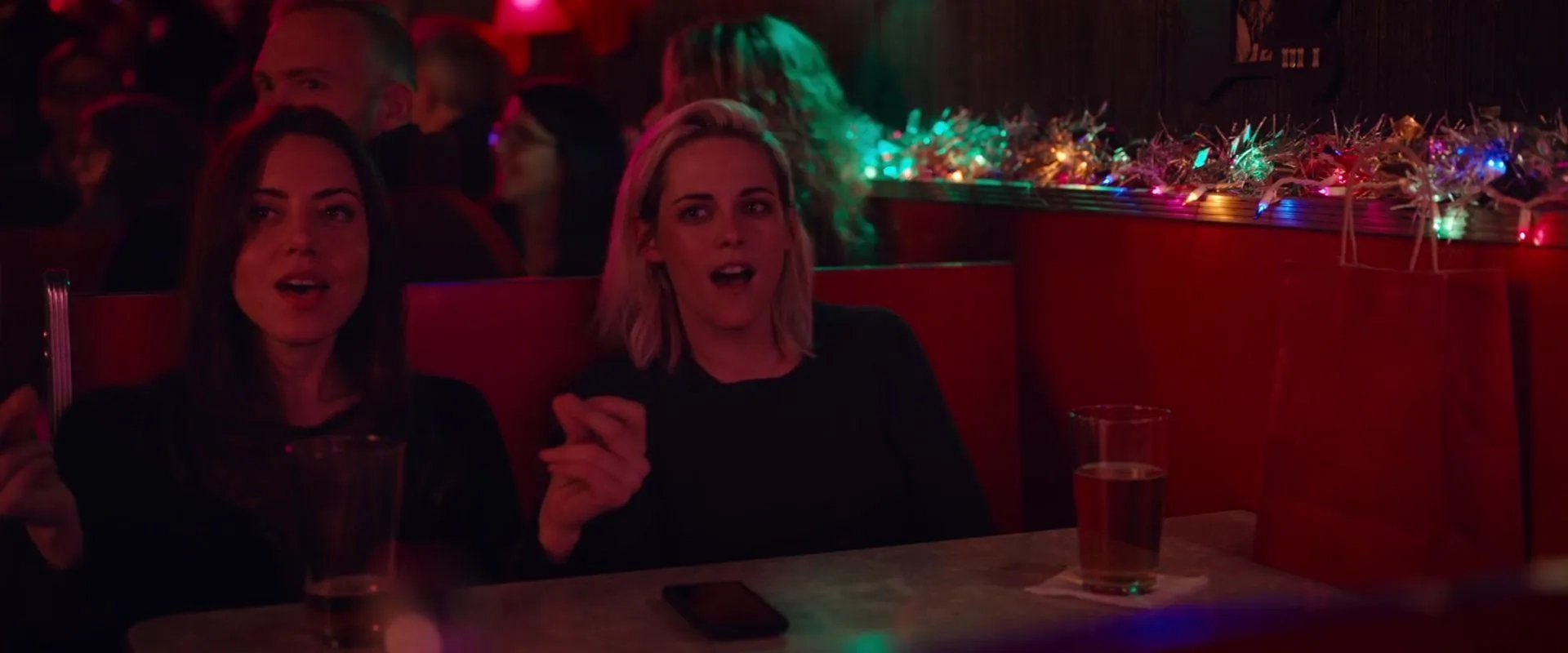 Kristen Stewart and Aubrey Plaza in Happiest Season (2020)