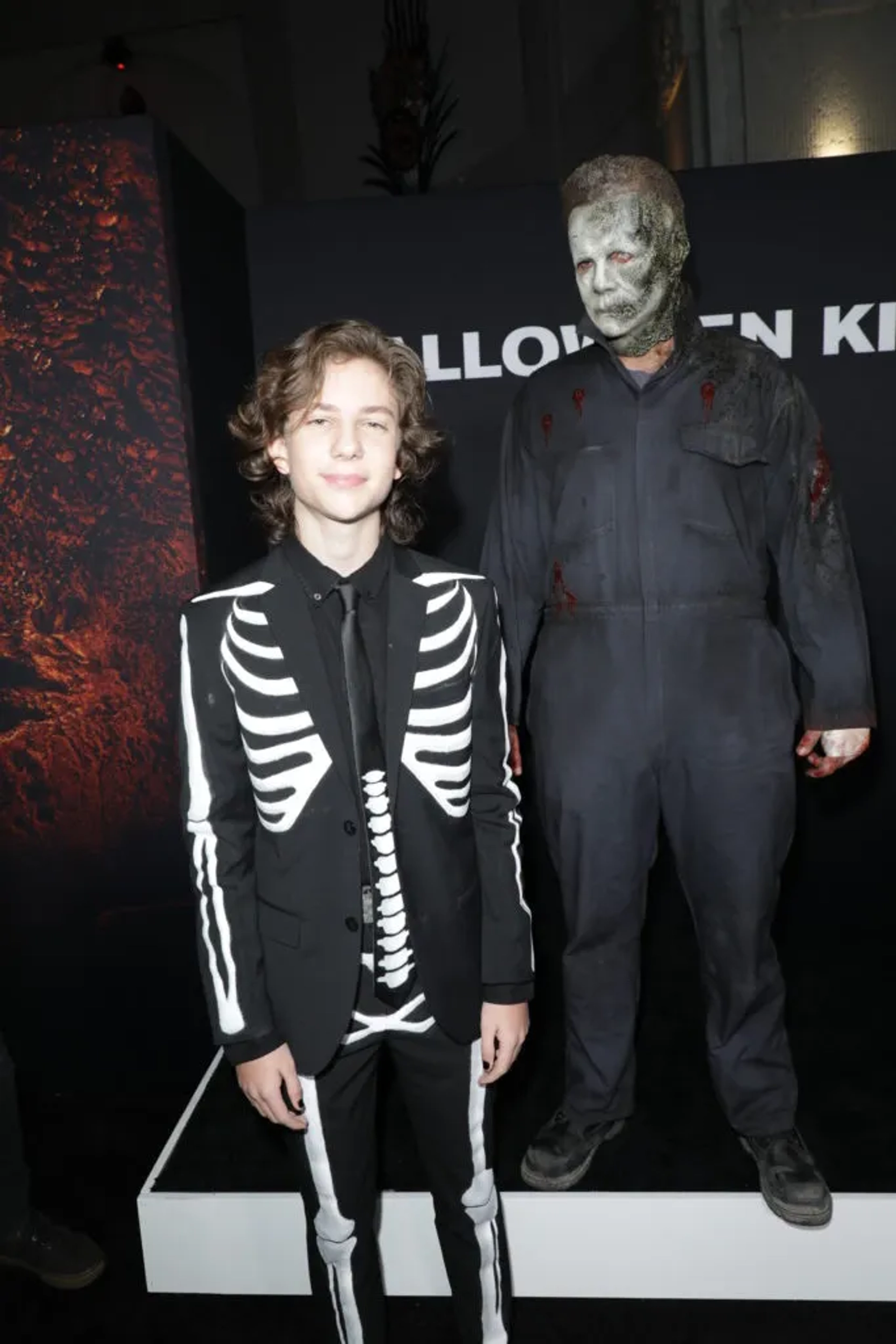 Tristian Eggerling at an event for Halloween Kills (2021)