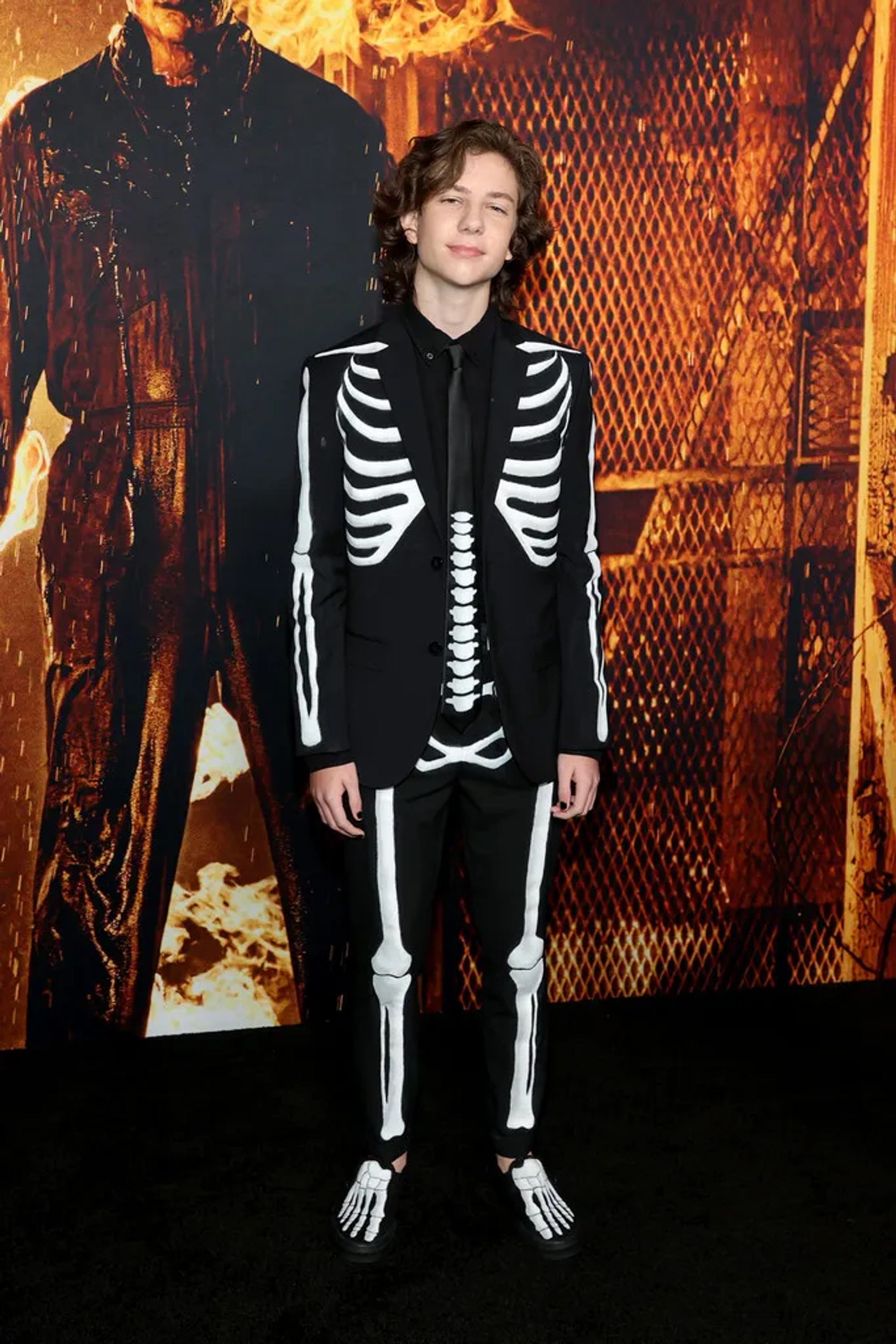 Tristian Eggerling at an event for Halloween Kills (2021)