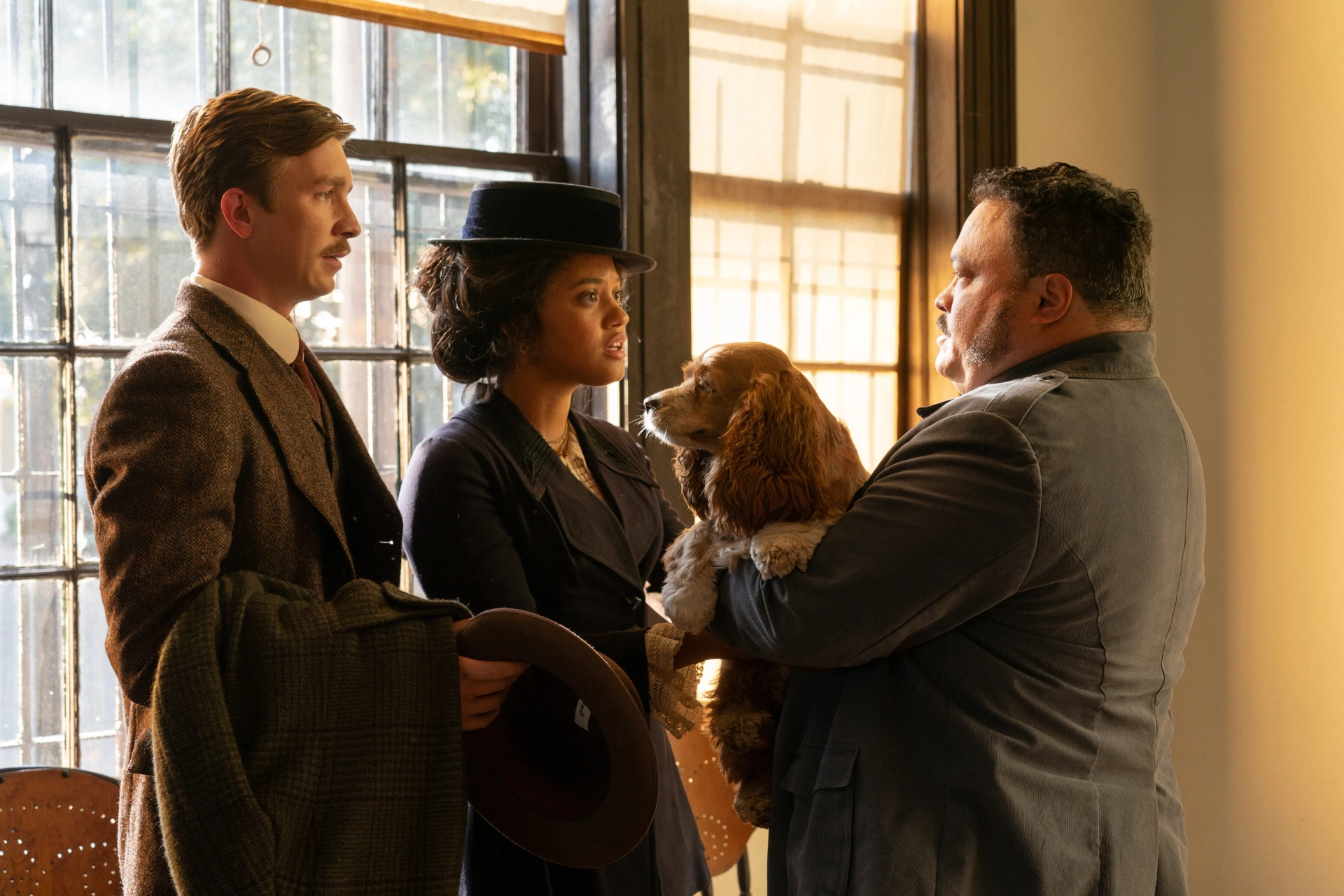 Adrian Martinez, Rose, Tessa Thompson, Thomas Mann, and Kiersey Clemons in Lady and the Tramp (2019)