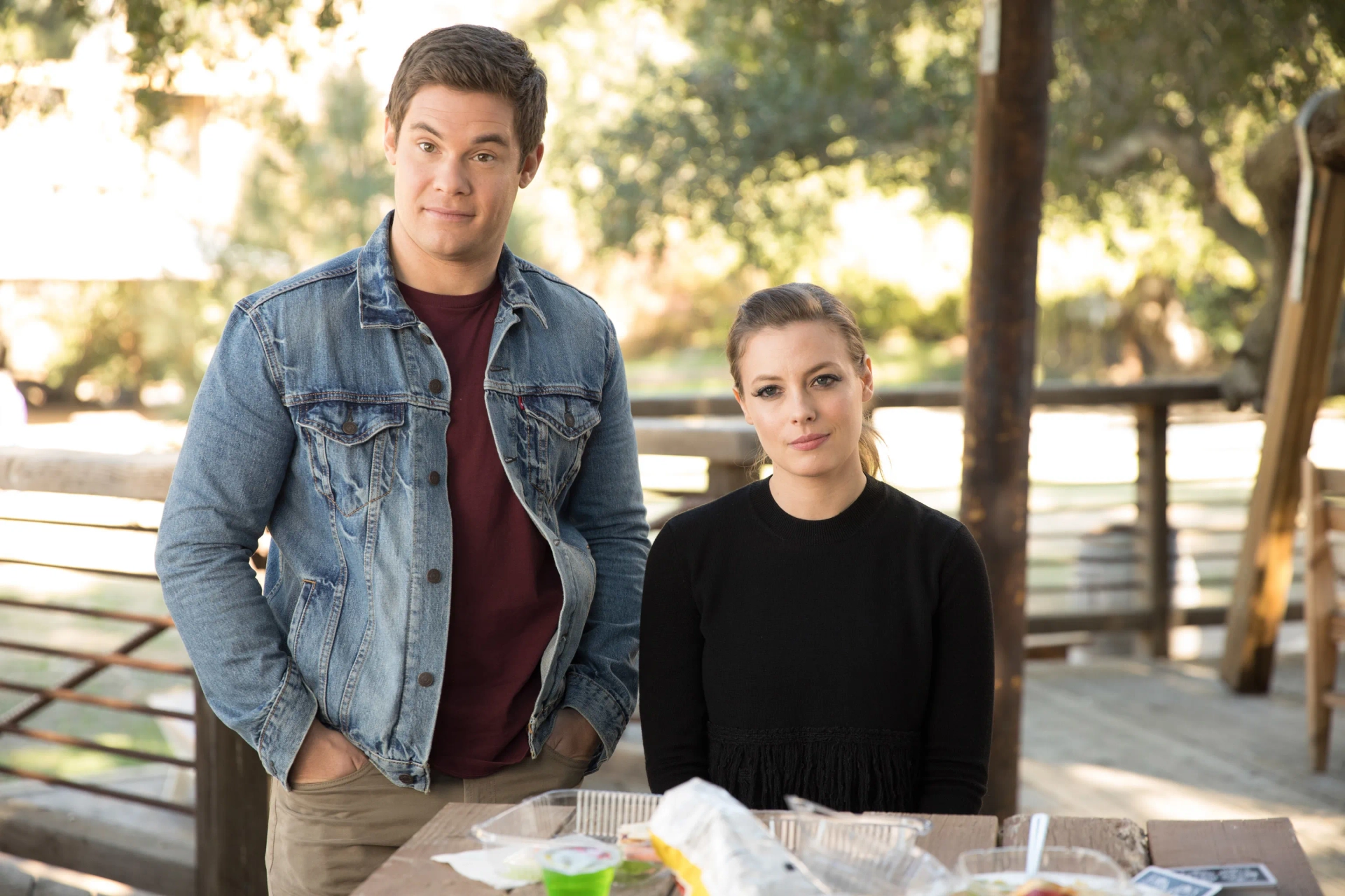 Gillian Jacobs and Adam Devine in Magic Camp (2020)