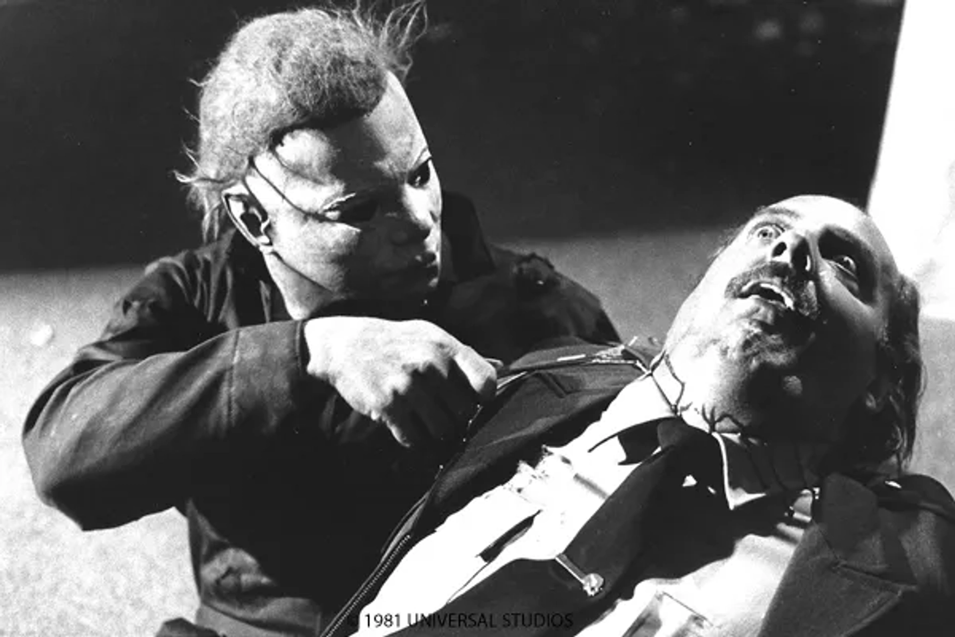 Dick Warlock and John Zenda in Halloween II (1981)