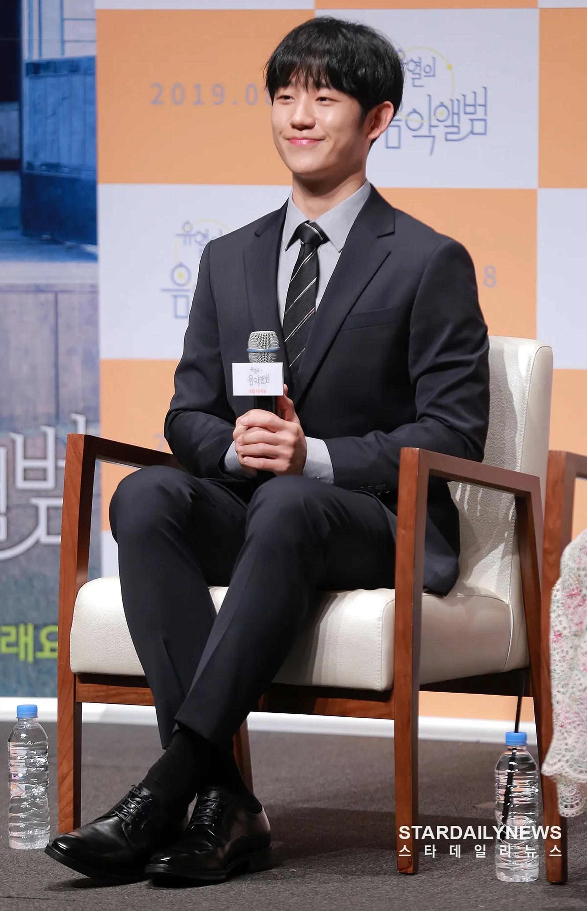 Jung Hae-in at an event for Tune in for Love (2019)