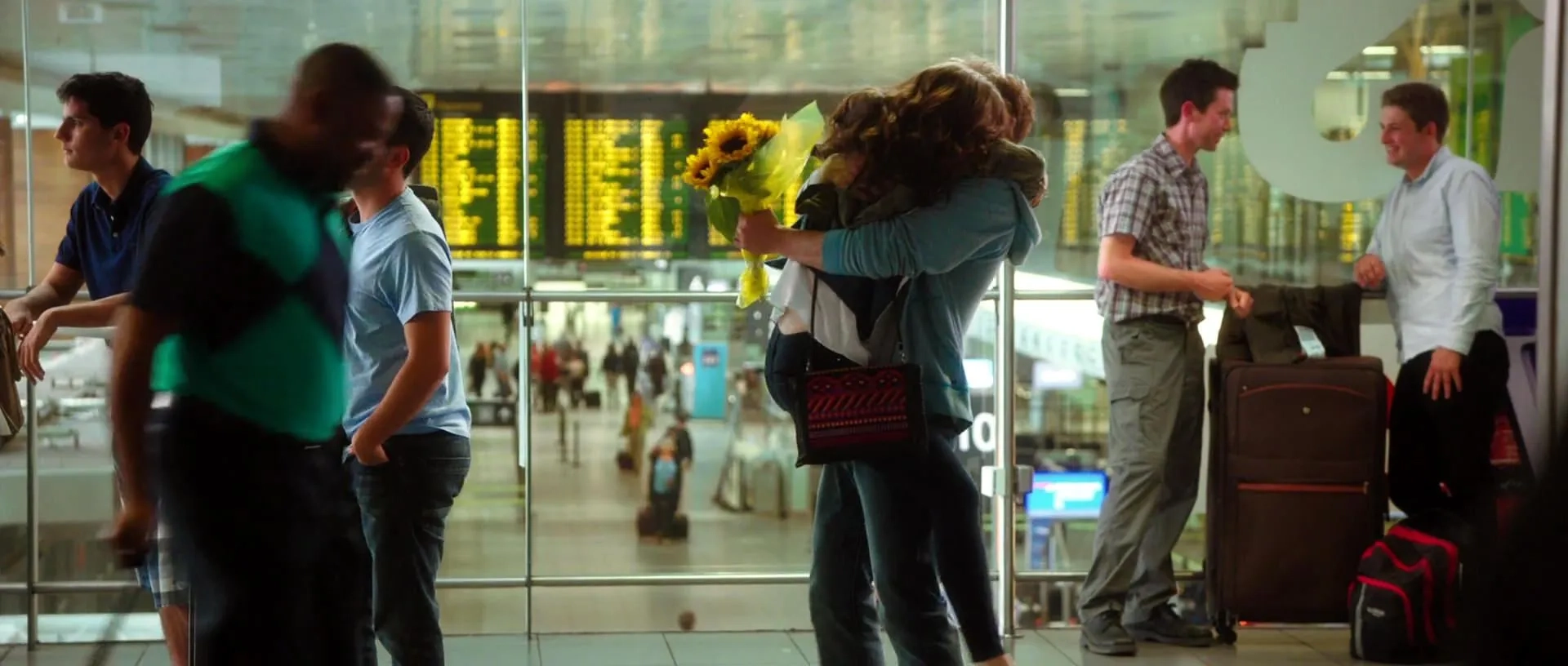 Lily Collins and Sam Claflin in Love, Rosie (2014)