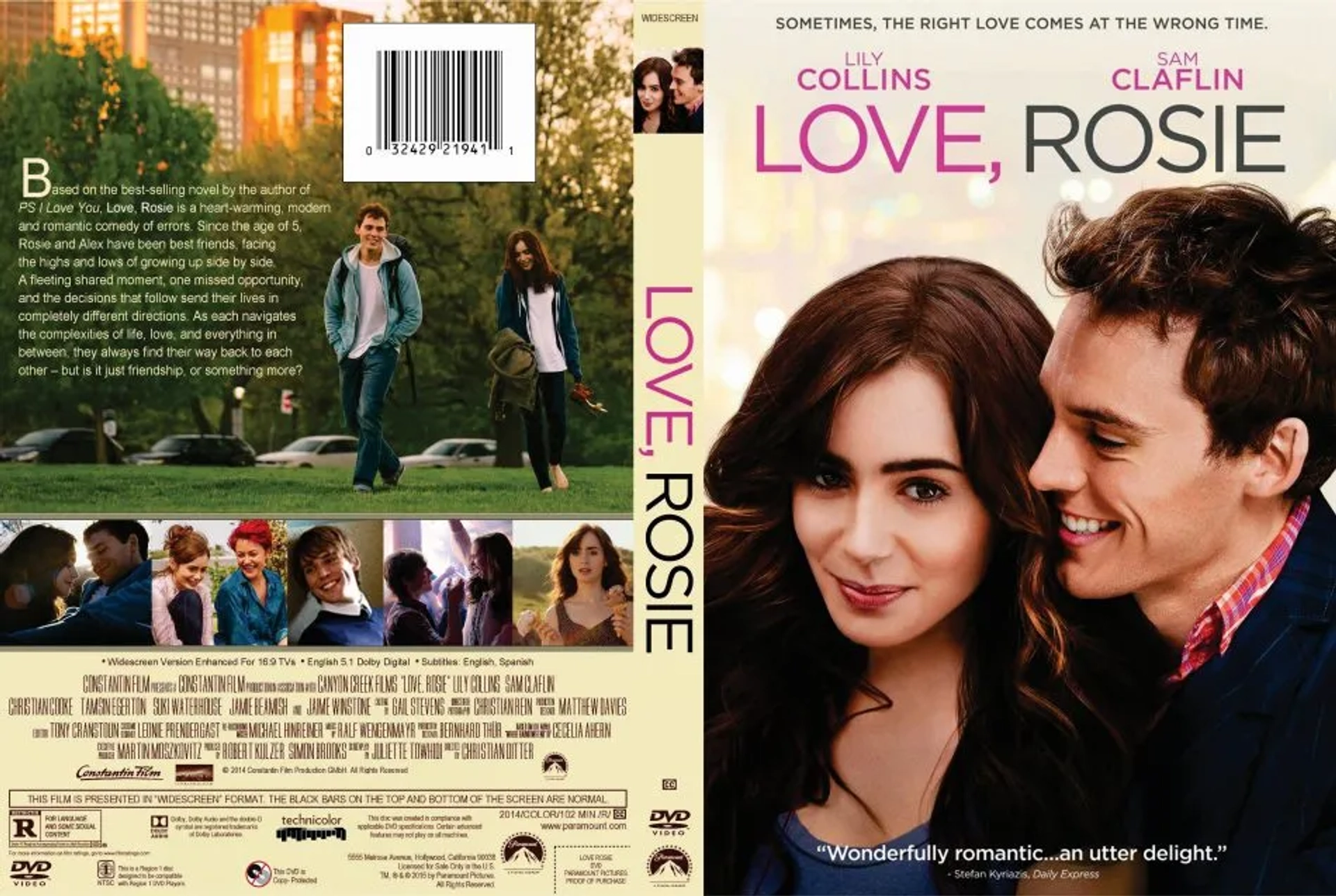 Lily Collins and Sam Claflin in Love, Rosie (2014)