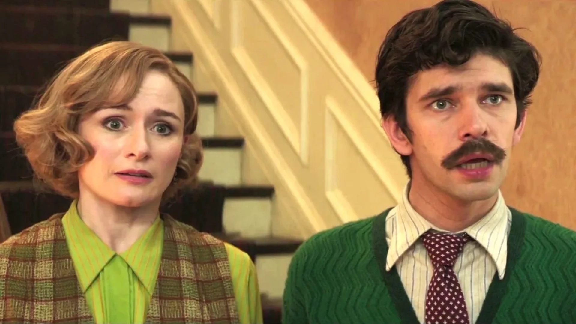 Emily Mortimer and Ben Whishaw in Mary Poppins Returns (2018)