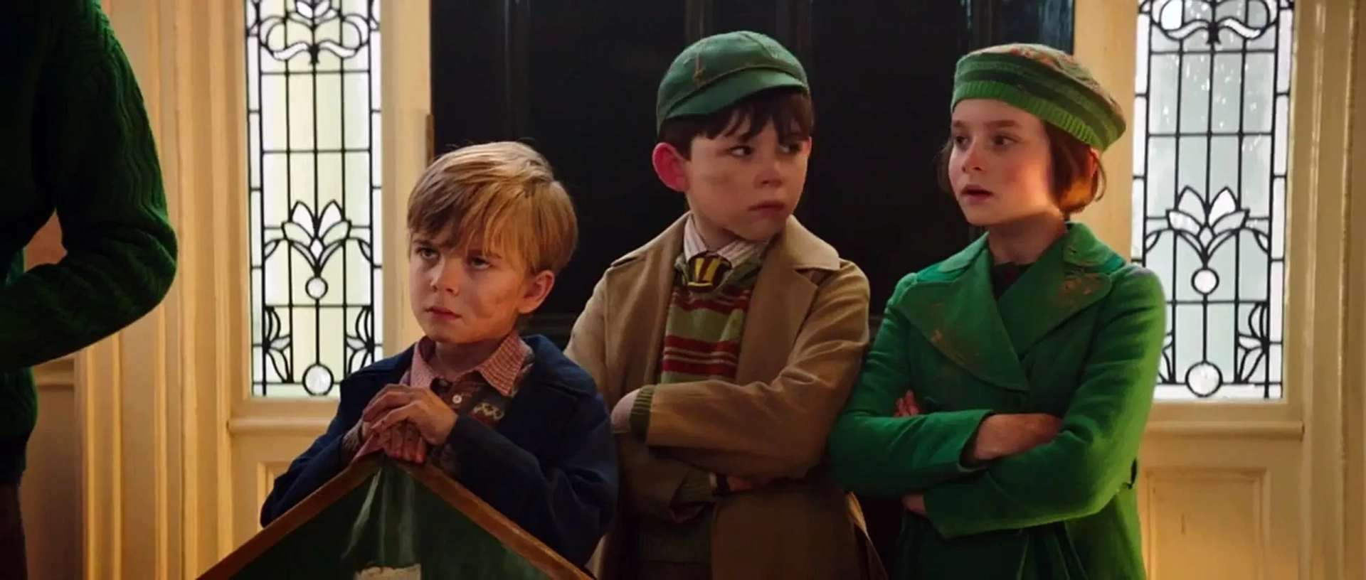 Pixie Davies, Nathanael Saleh, and Joel Dawson in Mary Poppins Returns (2018)