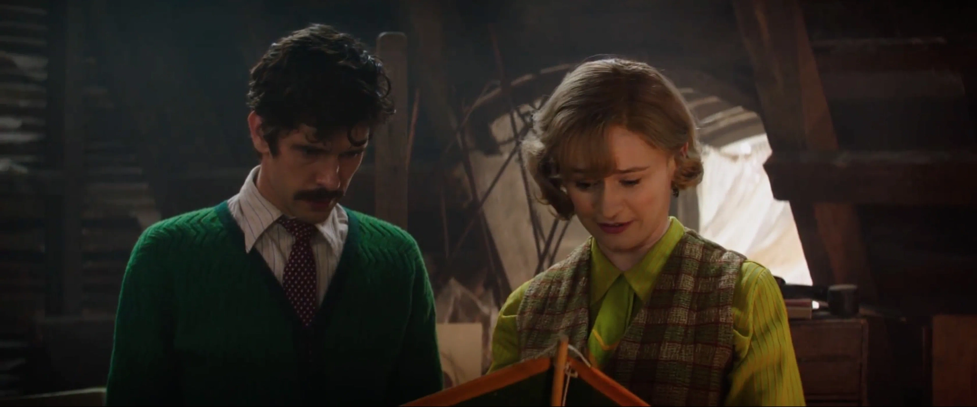 Emily Mortimer and Ben Whishaw in Mary Poppins Returns (2018)