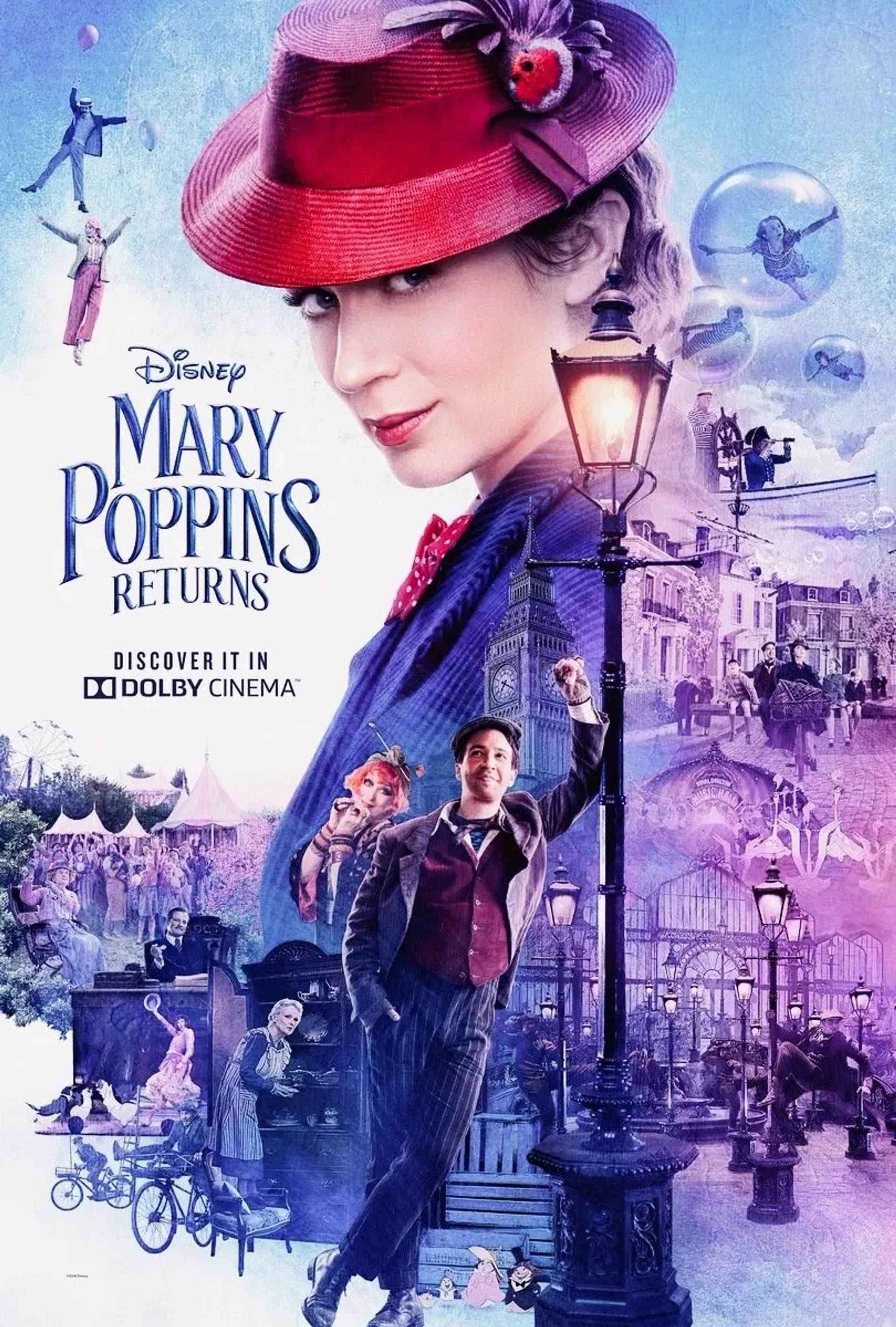 Colin Firth, Meryl Streep, Angela Lansbury, David Warner, Lin-Manuel Miranda, Emily Mortimer, Jim Norton, Julie Walters, Ben Whishaw, Emily Blunt, Pixie Davies, Nathanael Saleh, and Joel Dawson in Mary Poppins Returns (2018)