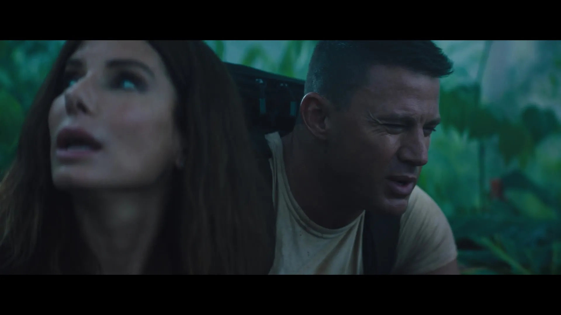 Sandra Bullock and Channing Tatum in The Lost City (2022)