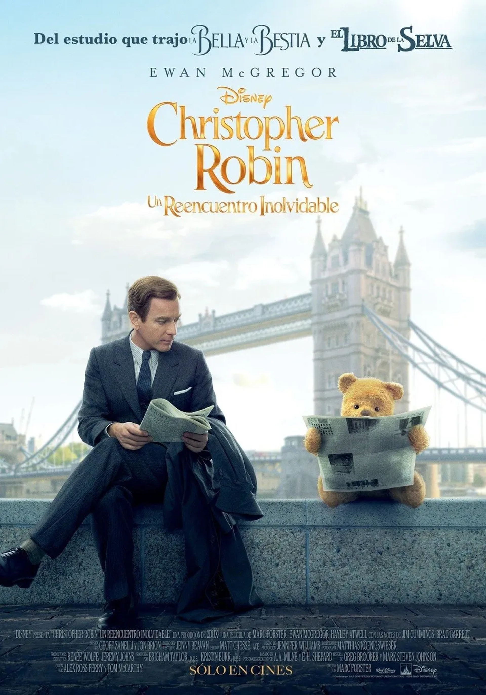 Ewan McGregor and Jim Cummings in Christopher Robin (2018)