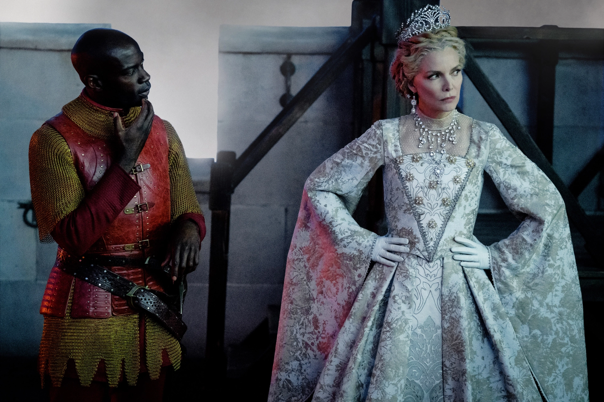 Michelle Pfeiffer and David Gyasi in Maleficent: Mistress of Evil (2019)