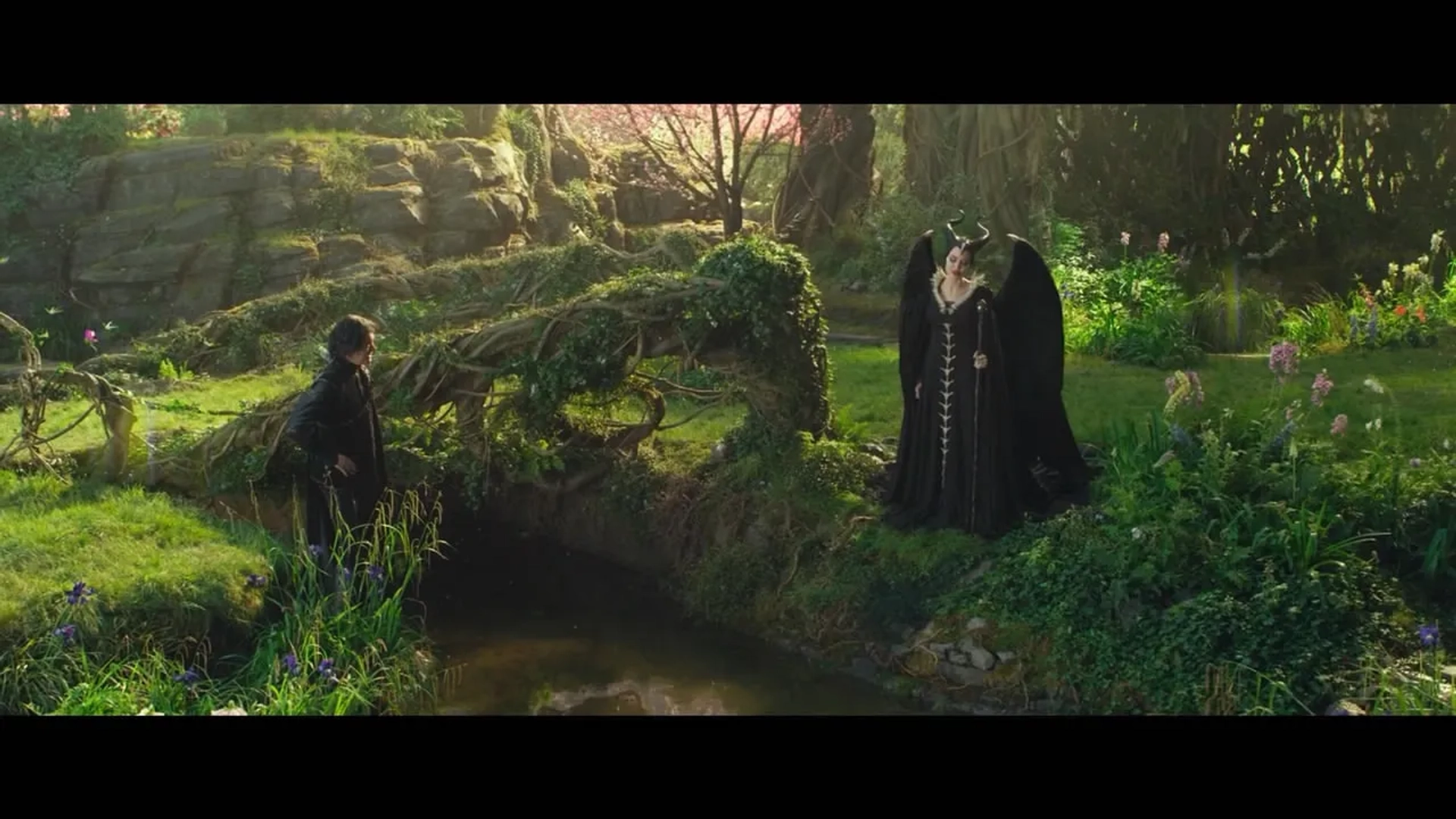 Angelina Jolie and Sam Riley in Maleficent: Mistress of Evil (2019)