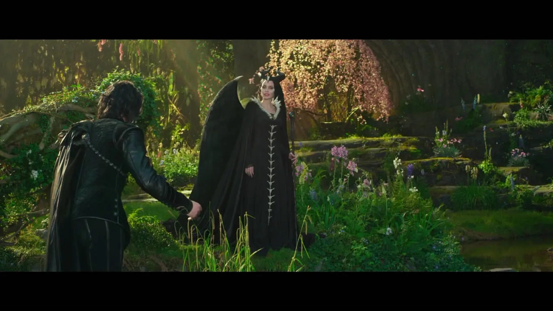 Angelina Jolie and Sam Riley in Maleficent: Mistress of Evil (2019)