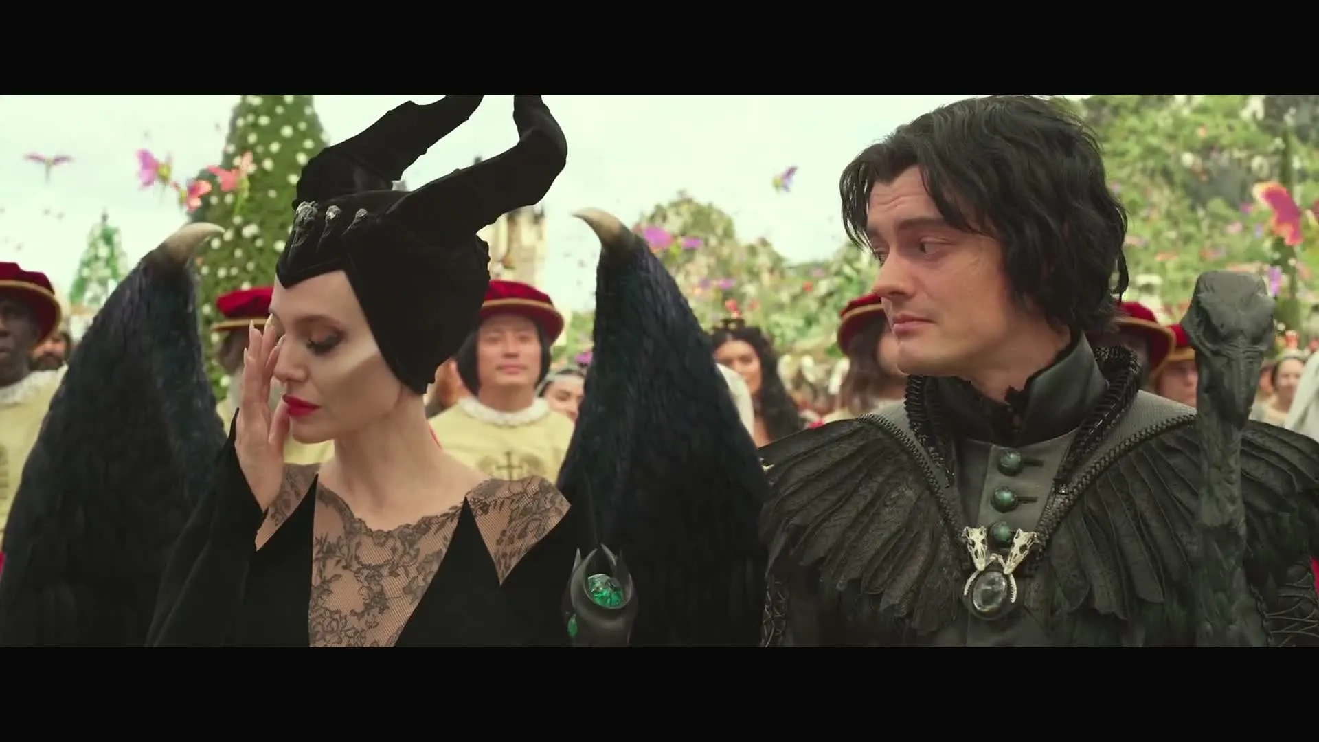 Angelina Jolie and Sam Riley in Maleficent: Mistress of Evil (2019)