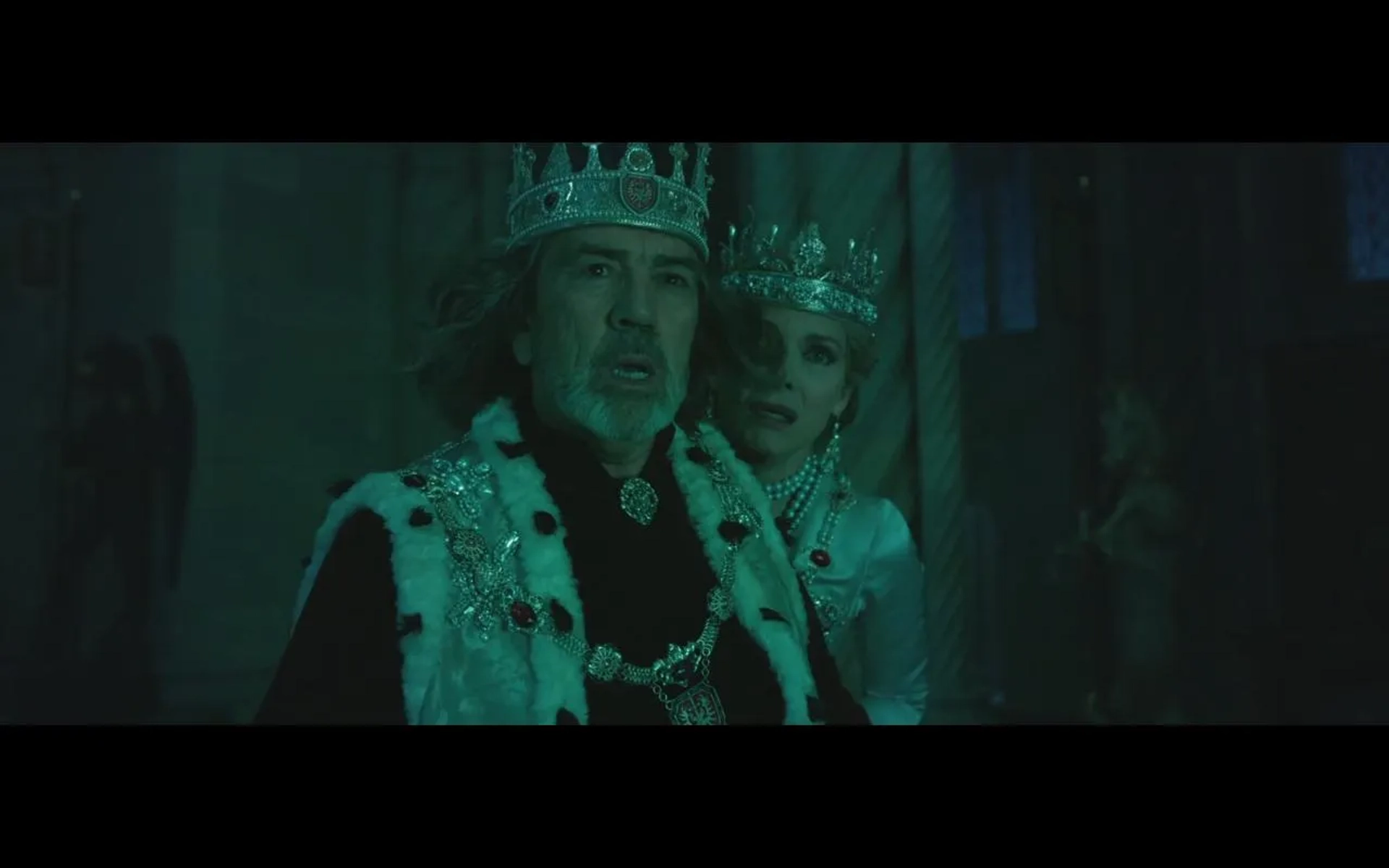 Michelle Pfeiffer and Robert Lindsay in Maleficent: Mistress of Evil (2019)