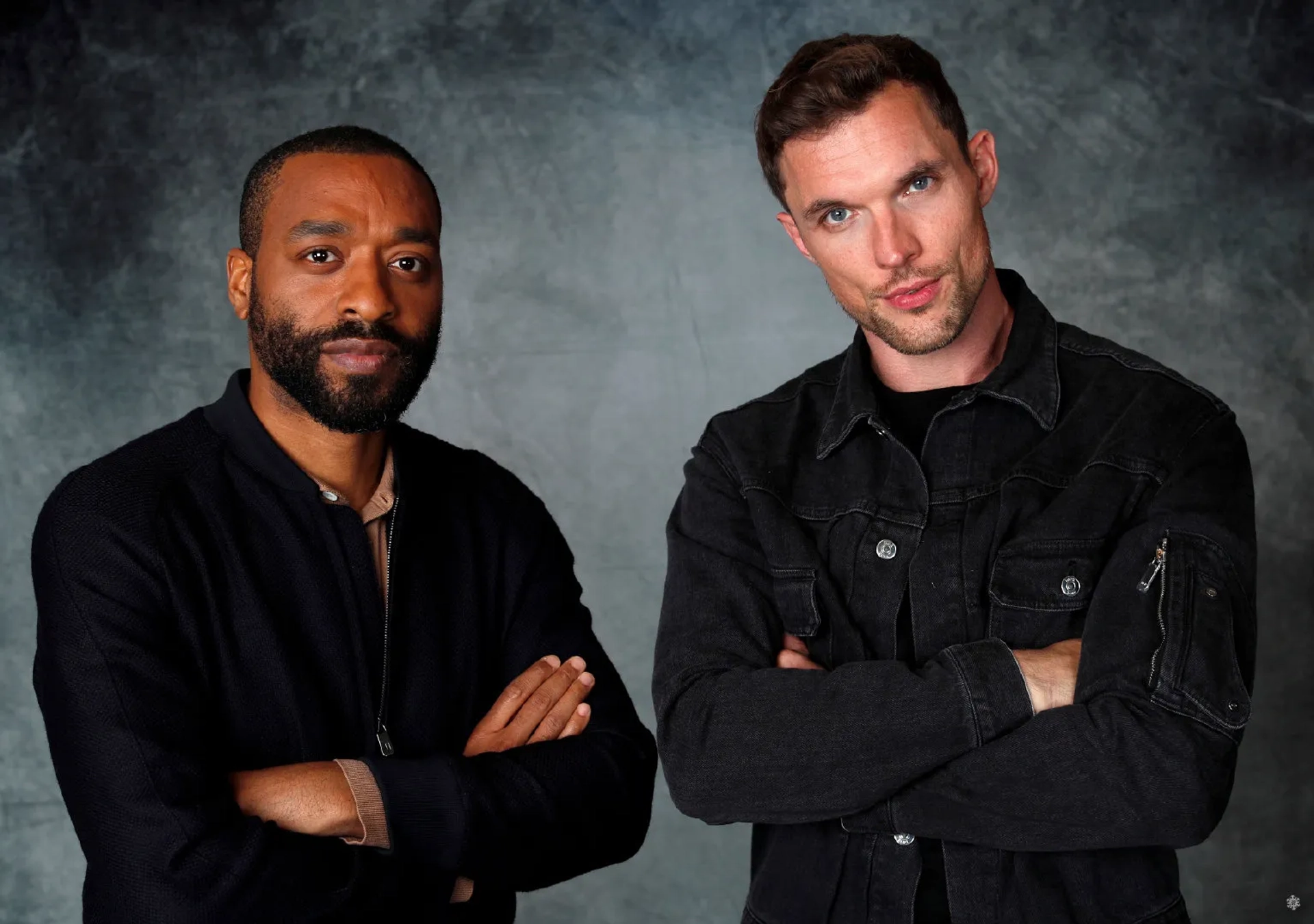 Chiwetel Ejiofor and Ed Skrein at an event for Maleficent: Mistress of Evil (2019)