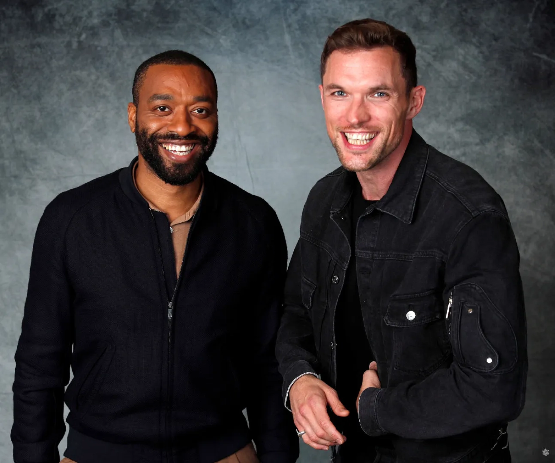 Chiwetel Ejiofor and Ed Skrein at an event for Maleficent: Mistress of Evil (2019)