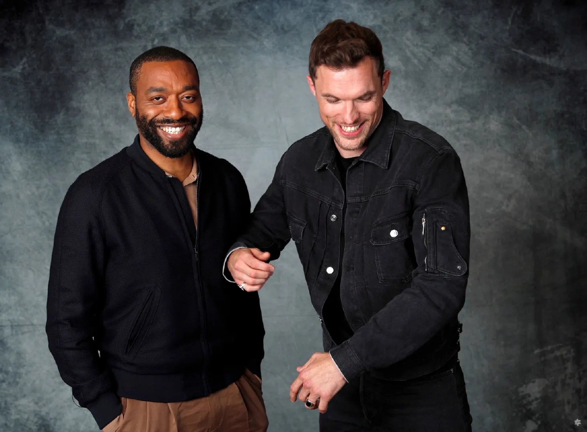 Chiwetel Ejiofor and Ed Skrein at an event for Maleficent: Mistress of Evil (2019)