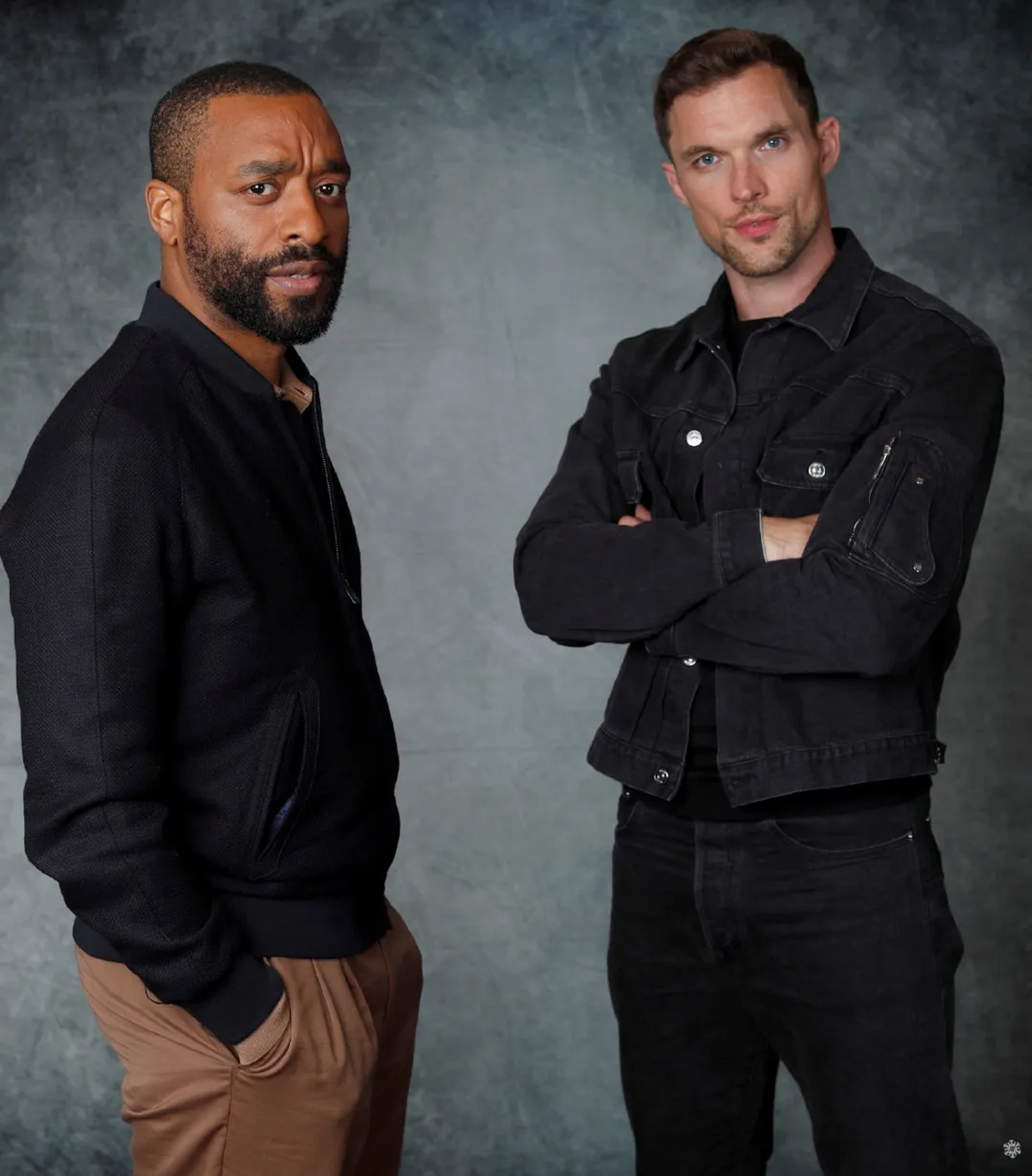 Chiwetel Ejiofor and Ed Skrein at an event for Maleficent: Mistress of Evil (2019)