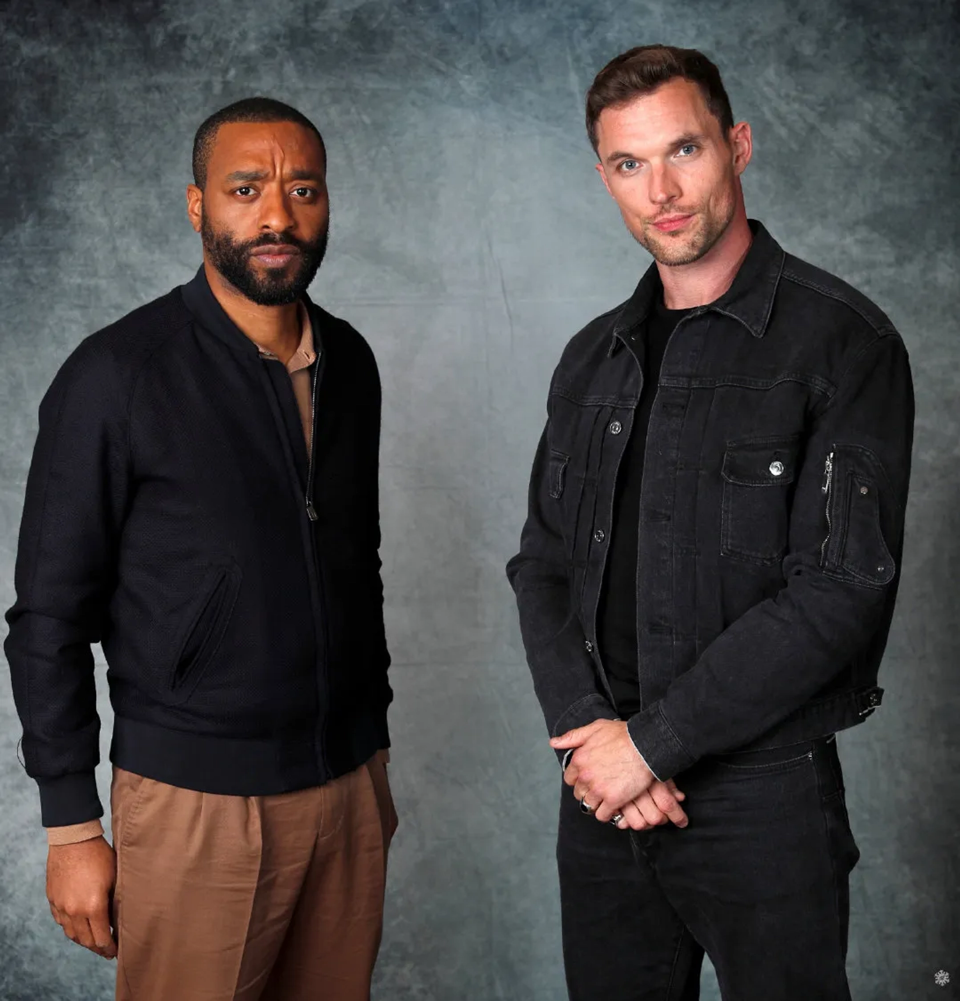 Chiwetel Ejiofor and Ed Skrein at an event for Maleficent: Mistress of Evil (2019)