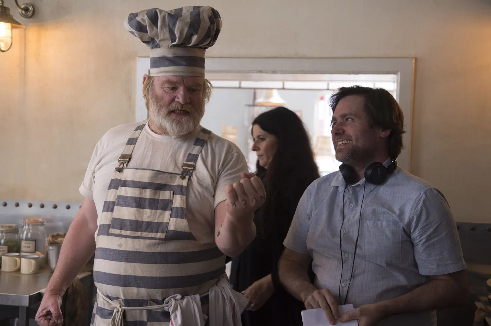 Brendan Gleeson and Paul King in Paddington 2 (2017)