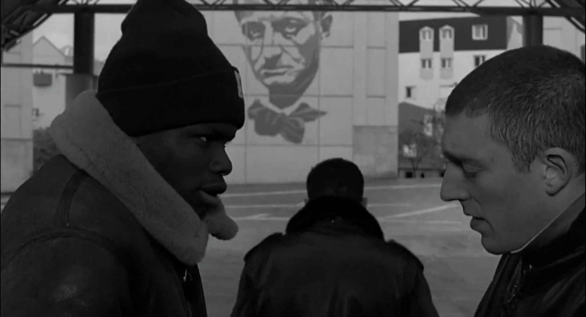 Vincent Cassel, Hubert Koundé, and Saïd Taghmaoui in La haine (1995)