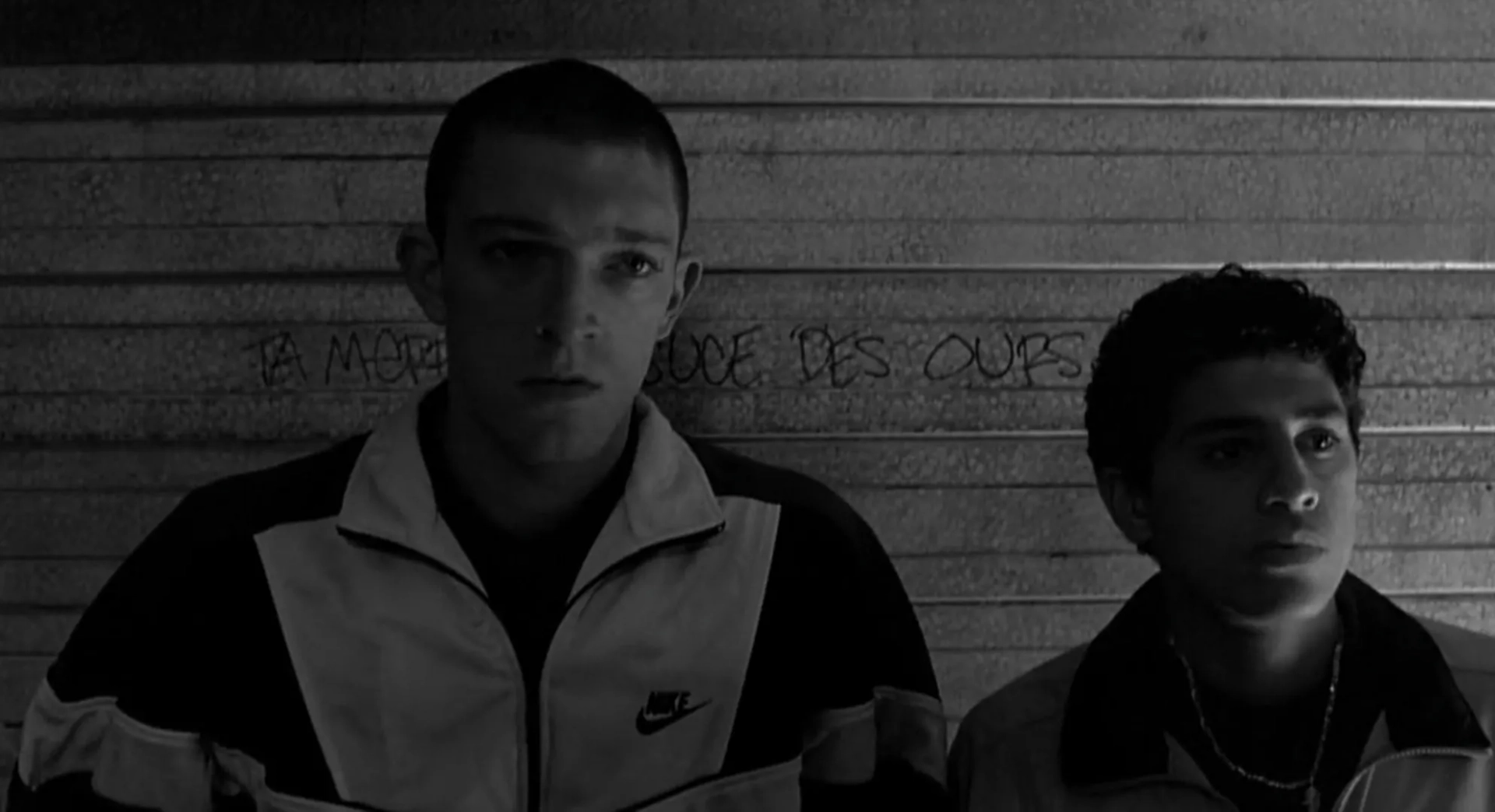 Vincent Cassel and Saïd Taghmaoui in La haine (1995)