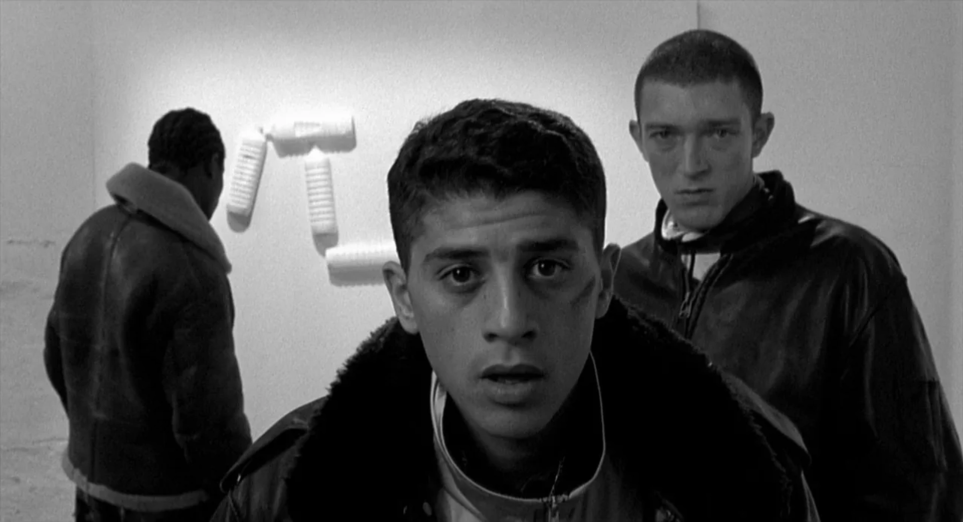 Vincent Cassel, Hubert Koundé, and Saïd Taghmaoui in La haine (1995)