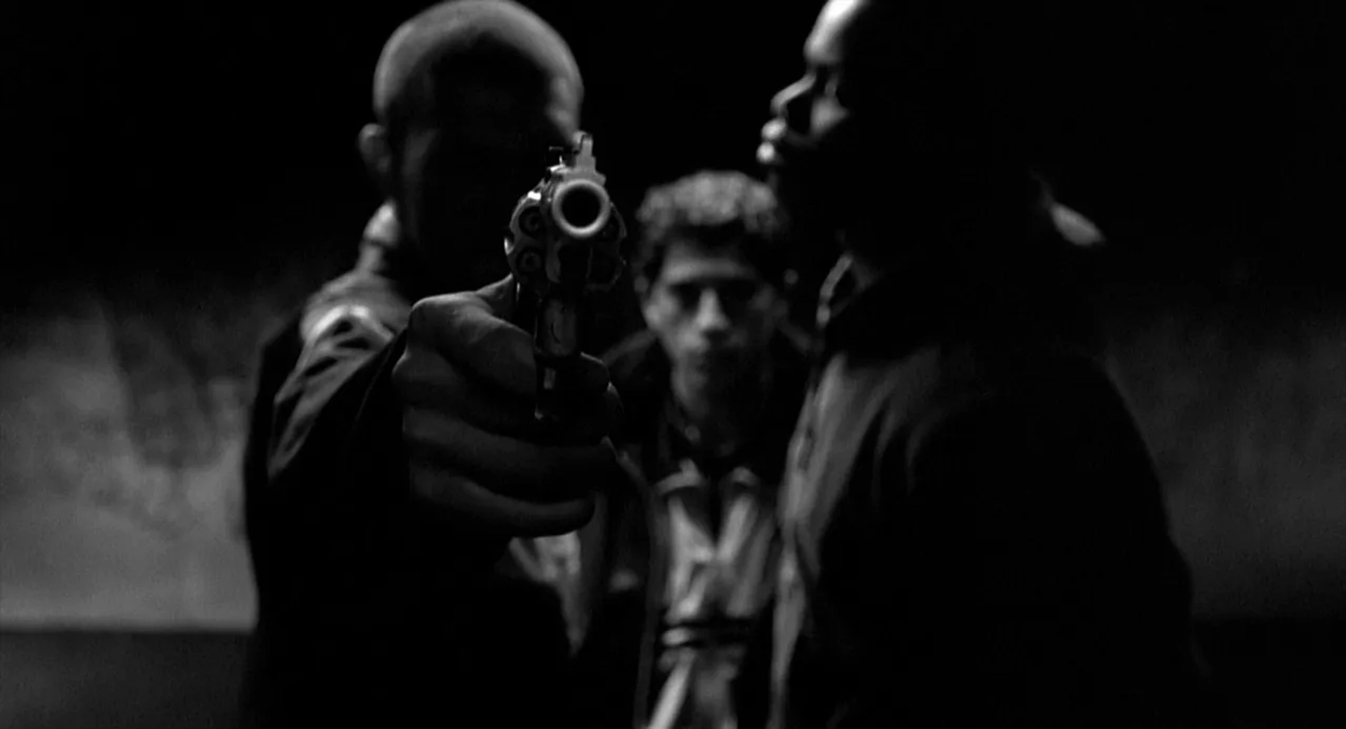 Vincent Cassel, Hubert Koundé, and Saïd Taghmaoui in La haine (1995)