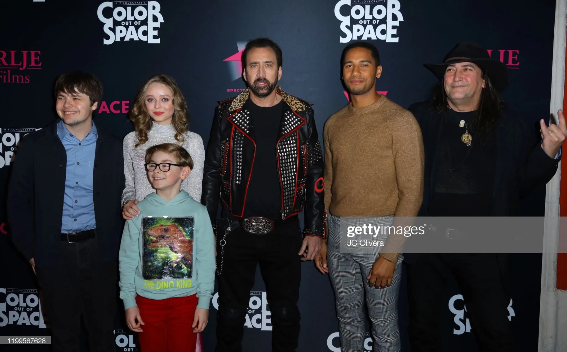 Brendan Meyer, Julian Hilliard, Madeleine Arthur, Nicolas Cage, Richard Stanley and Elliot Knight at Special Screening of "Color Out Of Space"