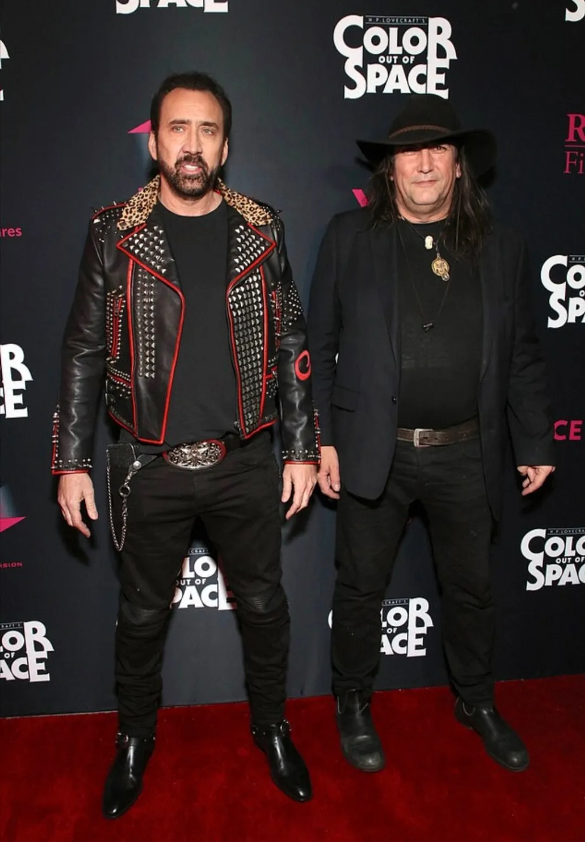 Nicolas Cage and Richard Stanley at an event for Color Out of Space (2019)