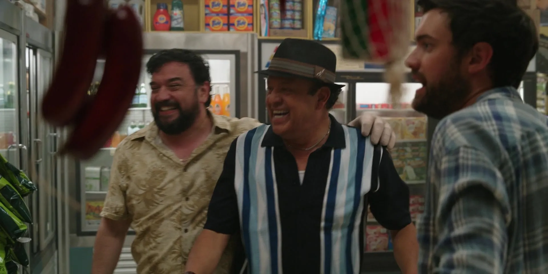 Paul Rodriguez, Horatio Sanz, and Jack Whitehall in Clifford the Big Red Dog (2021)