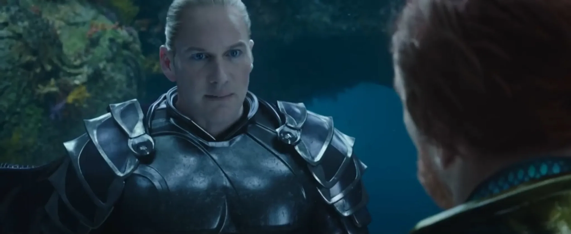 Dolph Lundgren and Patrick Wilson in Aquaman (2018)