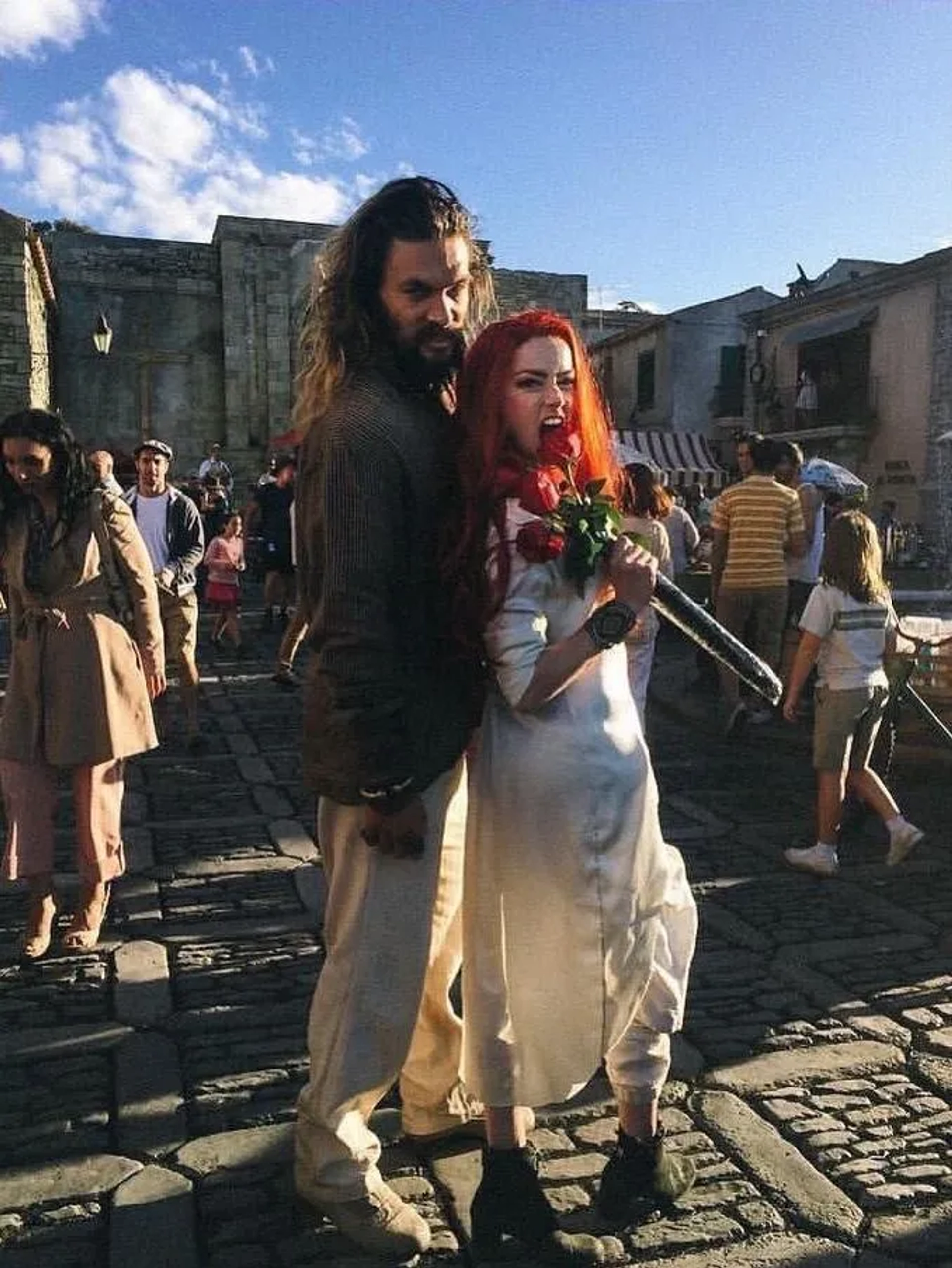 Jason Momoa and Amber Heard in Aquaman (2018)