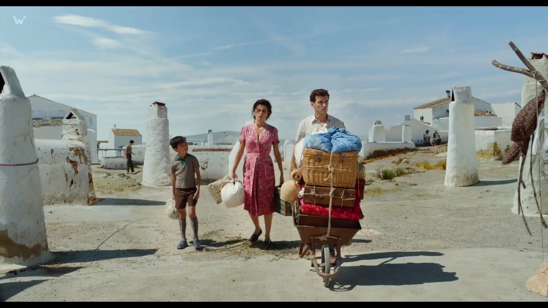 Penélope Cruz, Asier Flores, and Raúl Arévalo in Pain and Glory (2019)