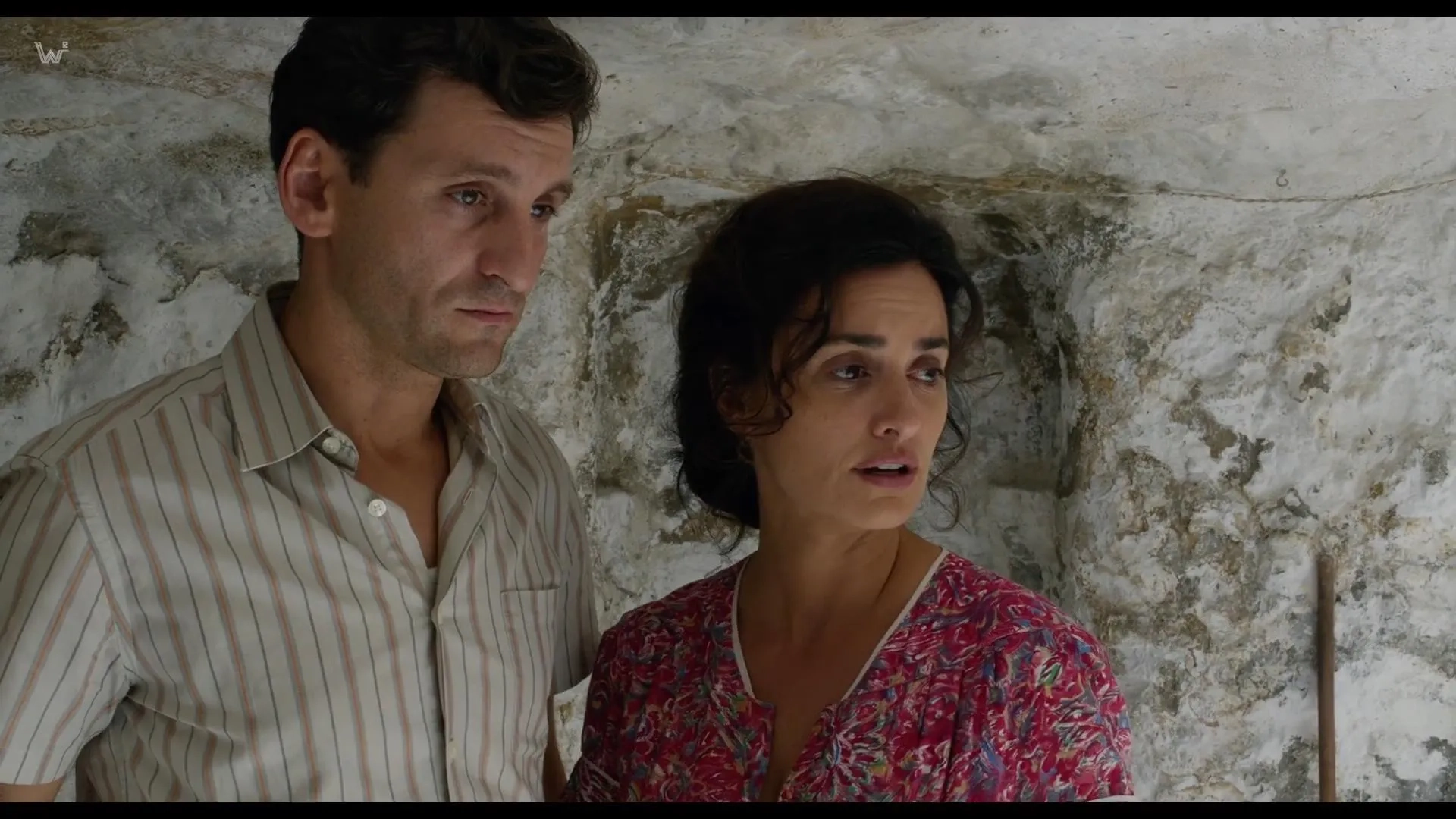 Penélope Cruz and Raúl Arévalo in Pain and Glory (2019)